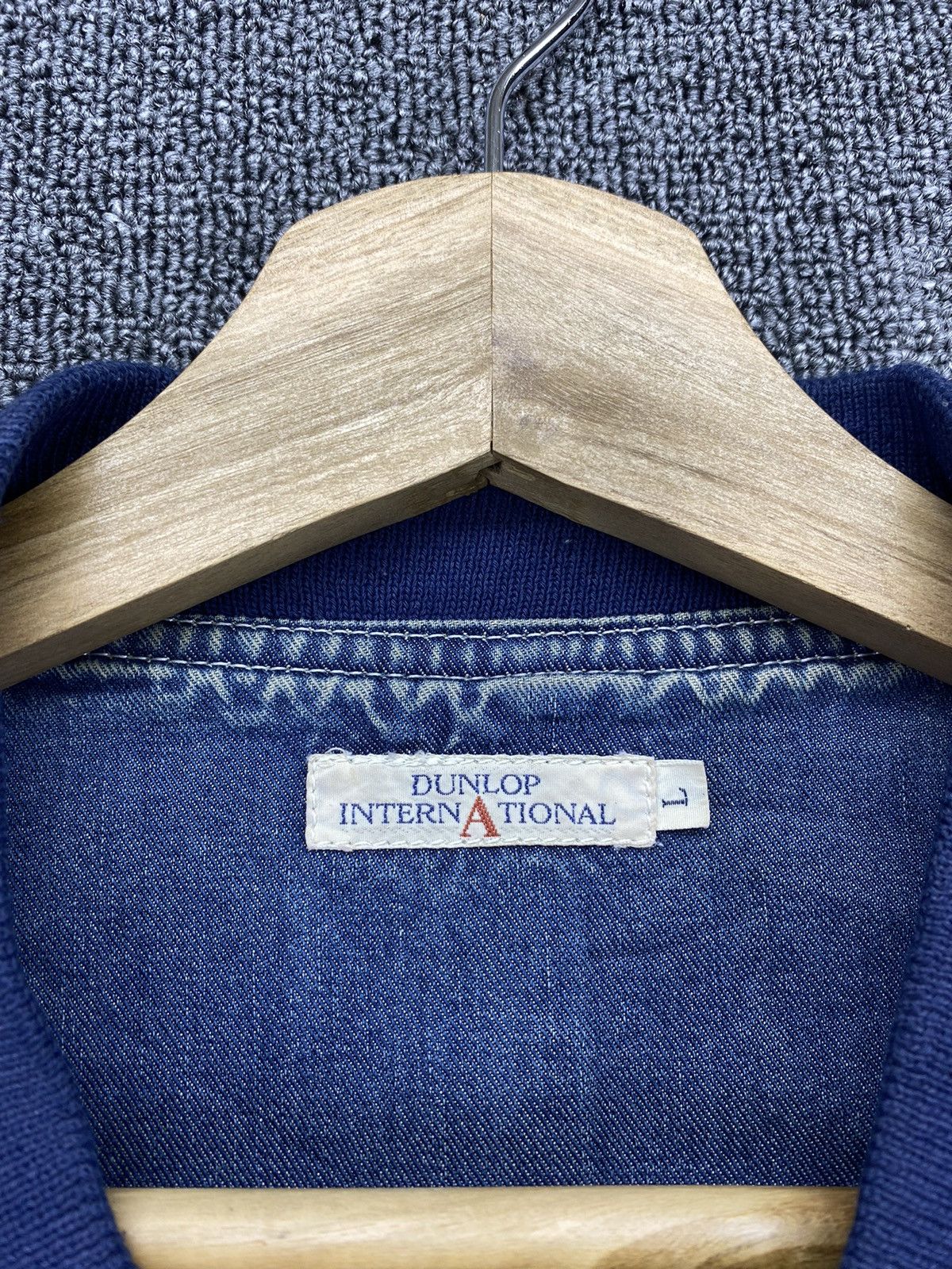 Dunlop Vintage Dunlop International Denim Jacket Size US L / EU 52-54 / 3 - 8 Thumbnail