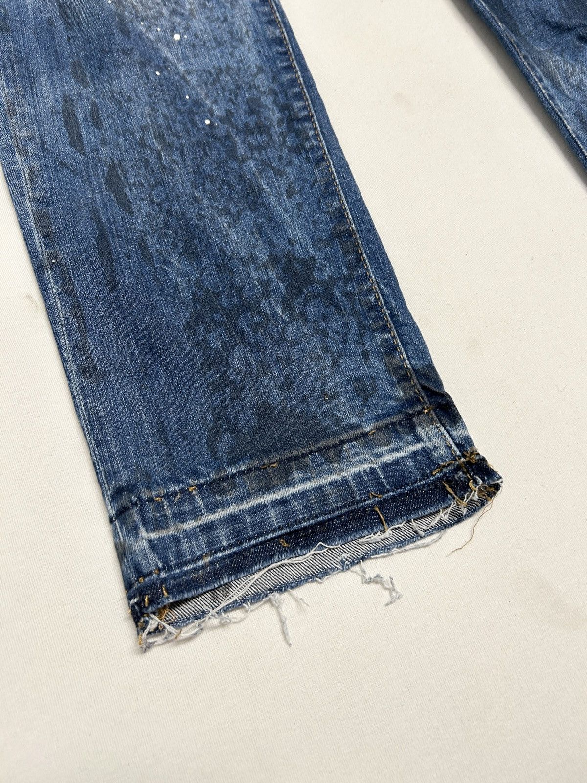 Dsquared2 FW2016 Paint Splatter Zip Denim Size US 31 - 3 Thumbnail