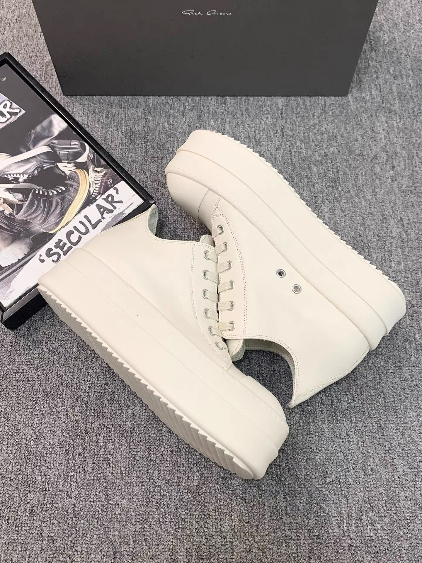 Rick Owens Rick Owens 25SS Pure White Thick Sole Big Converse K34 Size US 6 / IT 36 - 5 Thumbnail