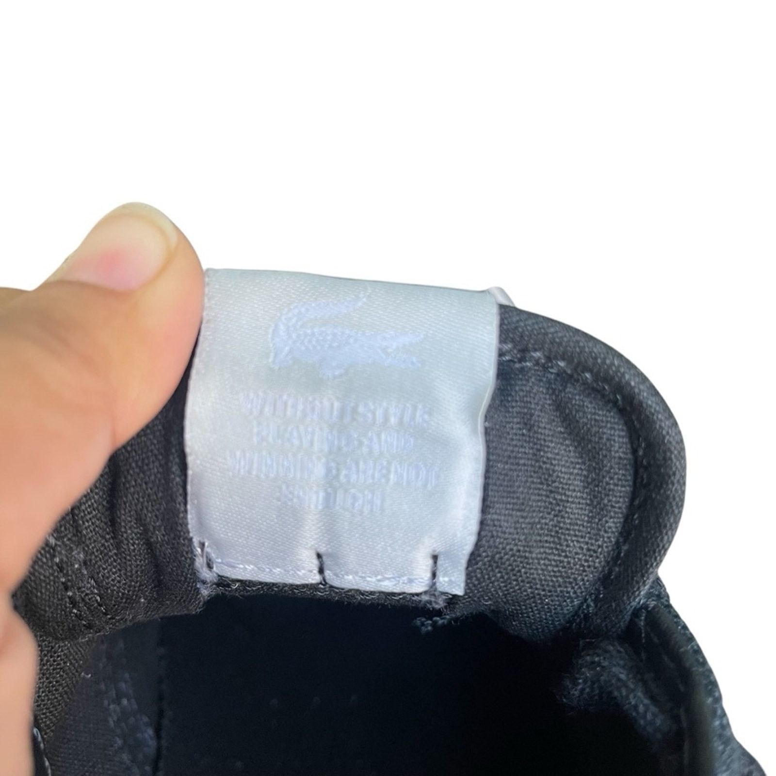 Lacoste Lacoste Jump Serve Lace Up Men Canvas Sneakers Black Size 8 Size US 8 / EU 41 - 8 Thumbnail