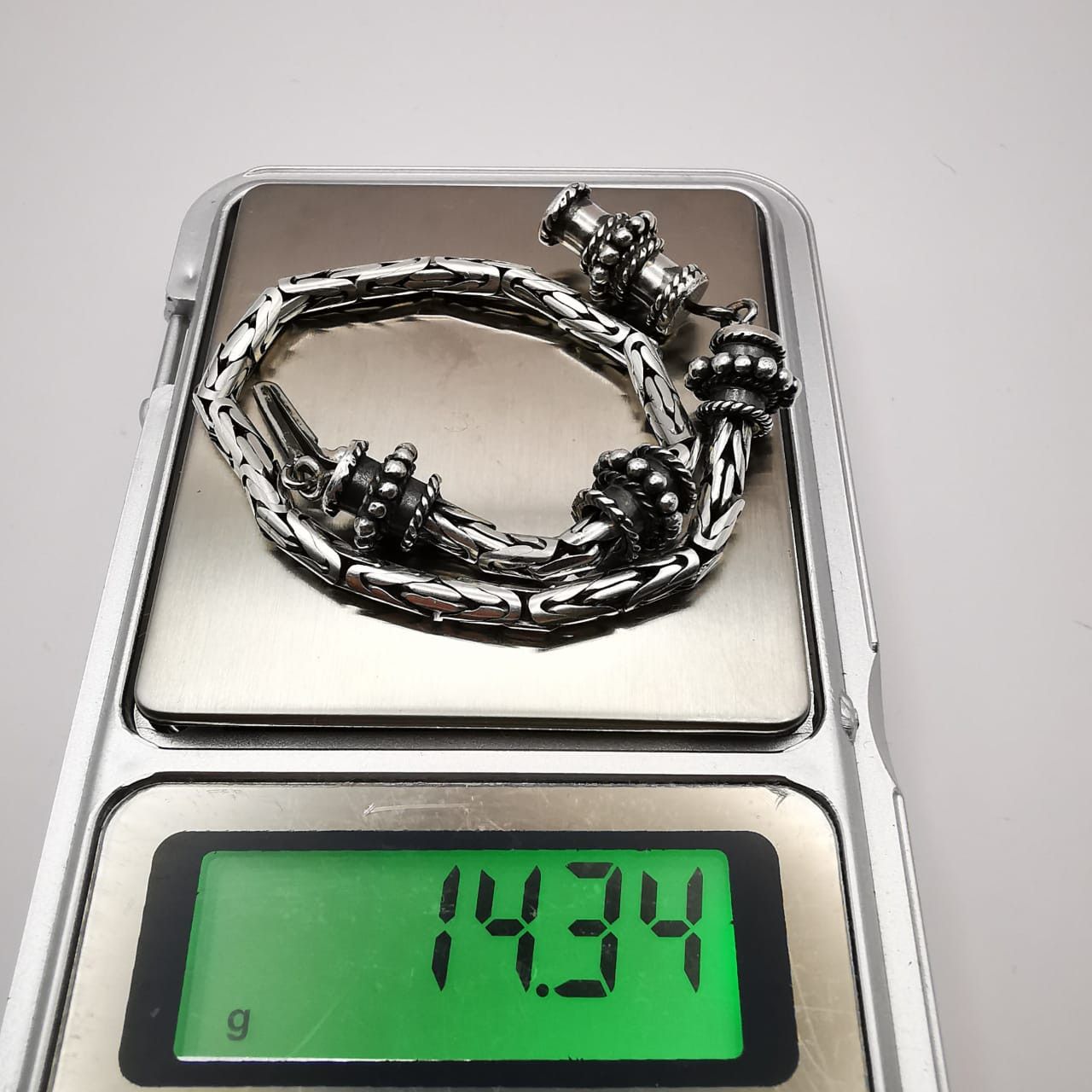 Sterling Silver Vintage Bracelet,925 Sterling Silver, Jewelry 14,3 g Size ONE SIZE - 5 Thumbnail