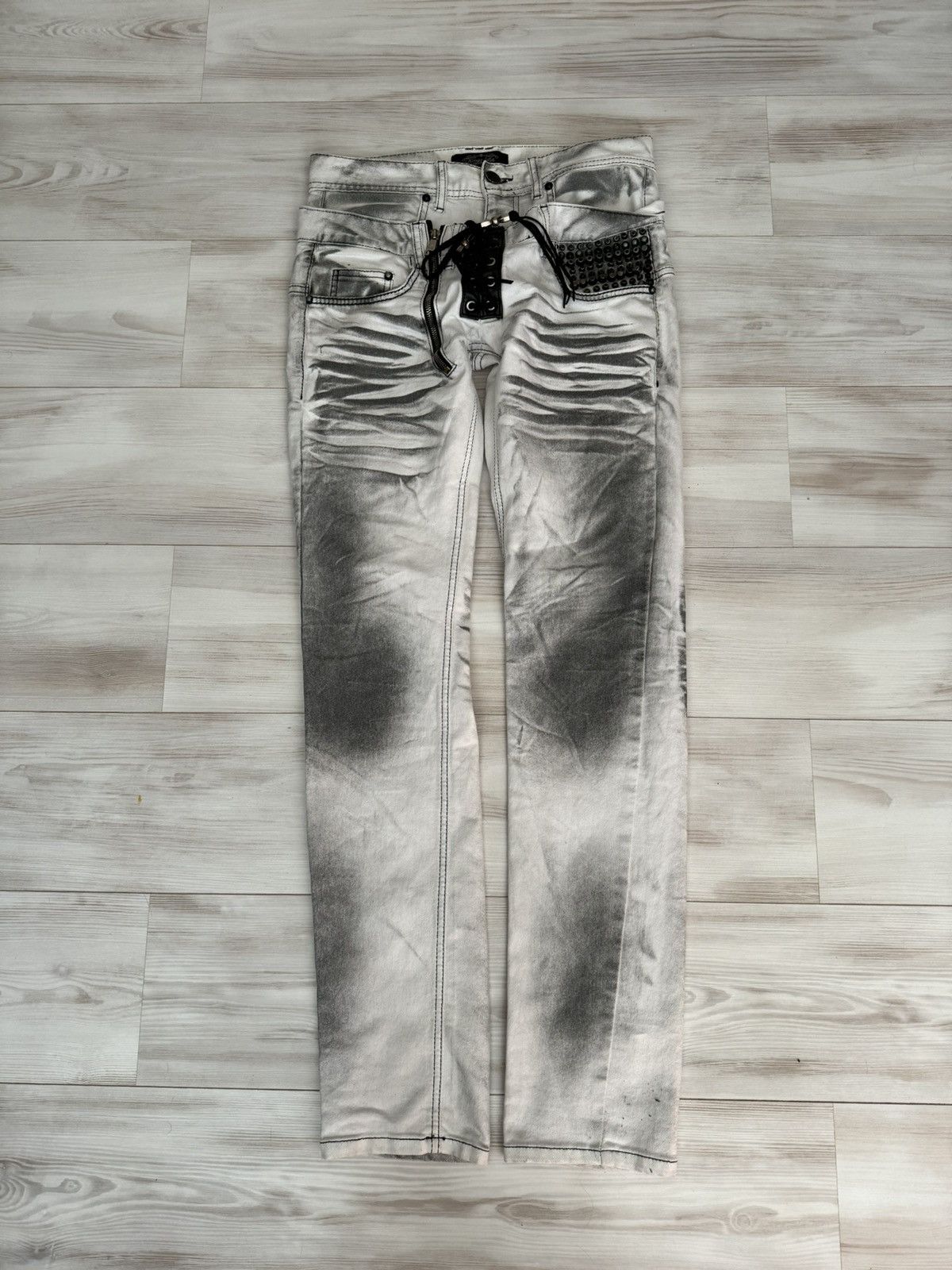 image of If Six Was Nine x Le Grande Bleu L G B Avant Garde L.g.b Style Jeans Japanese Designer Style in Whi