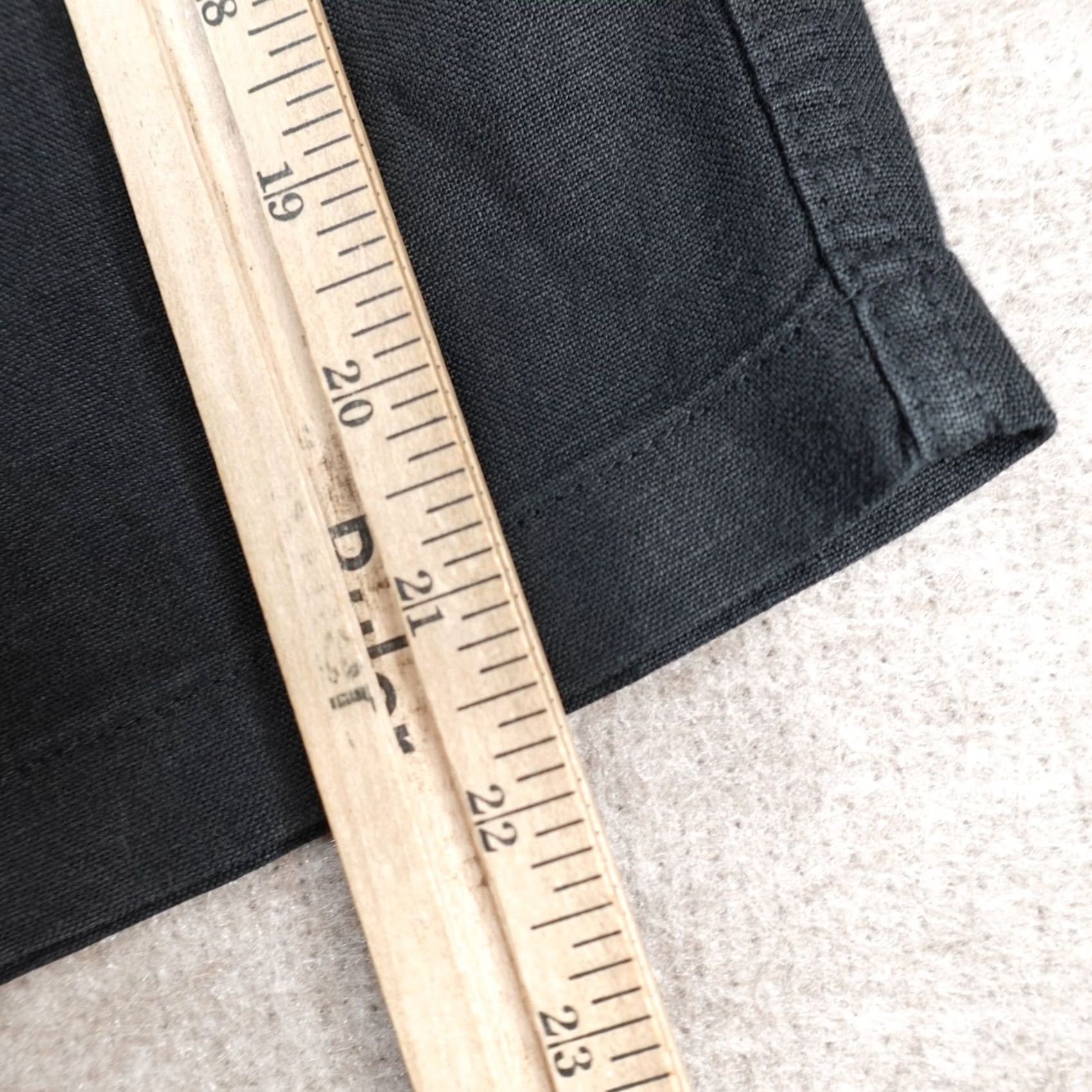 Vilebrequin Vilebrequin Mens Shorts 3XL Black Linen Drawstring Solid Chino Casual Mens Size US 39 - 7 Thumbnail