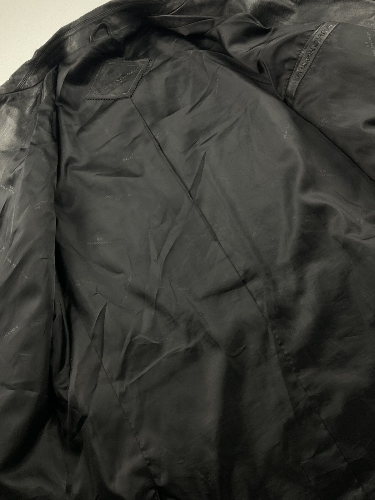 Balenciaga Vintage Balenciaga Leather Jacket Size US XL / EU 56 / 4 - 10 Thumbnail