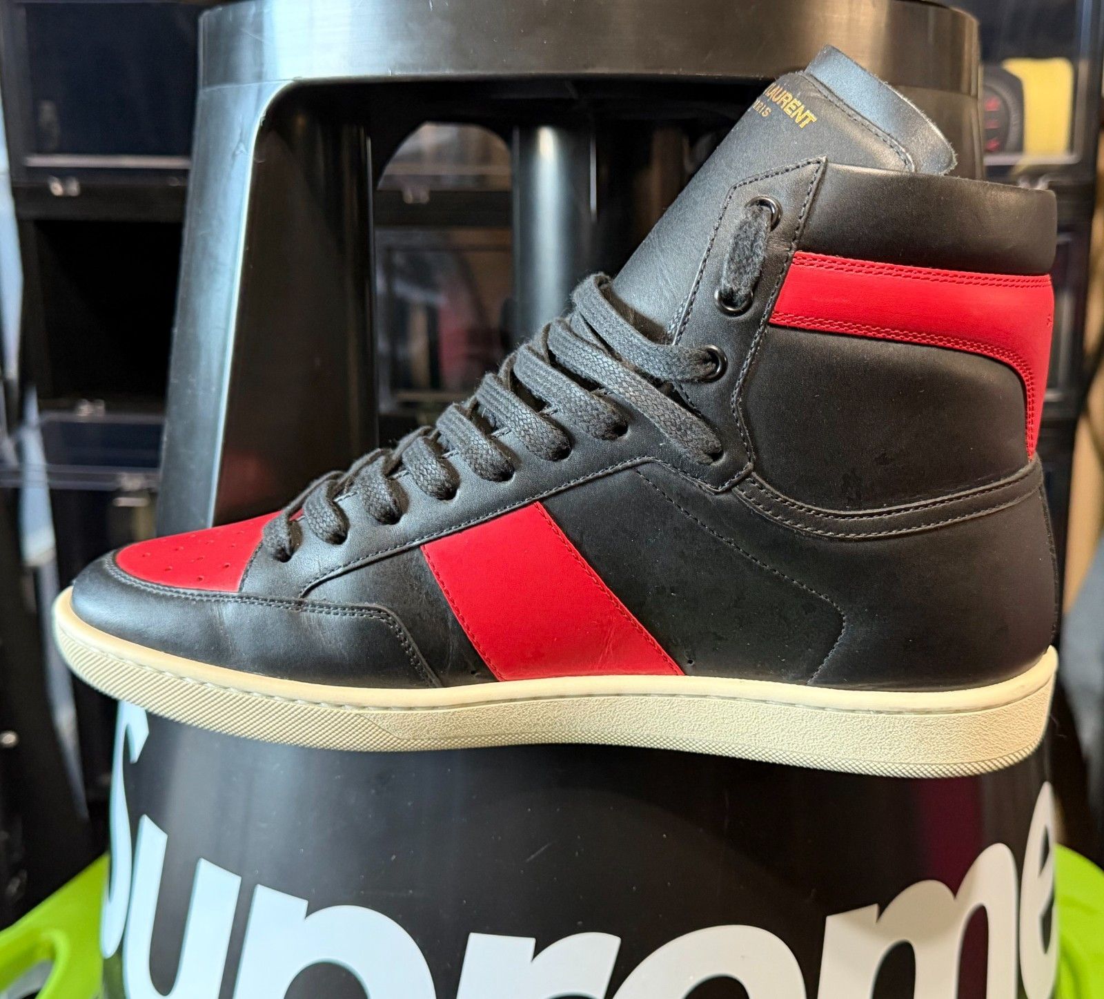 Yves Saint Laurent YSL COURT CLASSIC SL/10H LEATHER SNEAKERS SIZE 43 Size US 9.5 / EU 42-43 - 7 Thumbnail