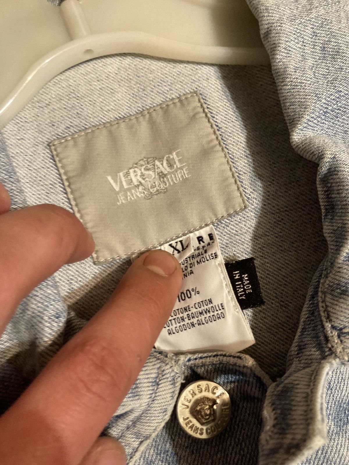 Versace Versace denim jacket Size L / US 10 / IT 46 - 4 Thumbnail