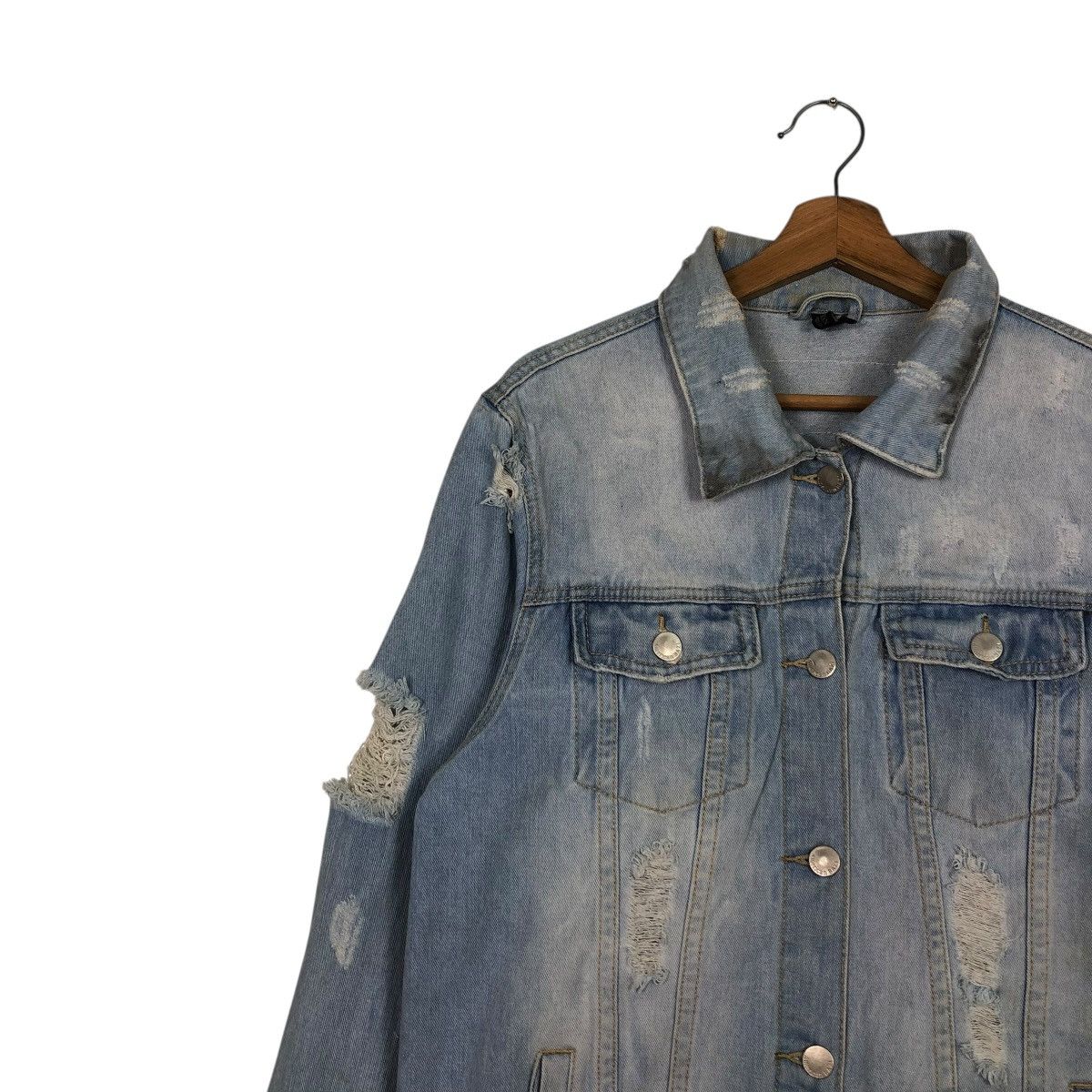 Vintage 🔥VINTAGE DENIM SHIRT JACKET BIKER PUNK DESIGN BAZI USA Size US M / EU 48-50 / 2 - 9 Thumbnail