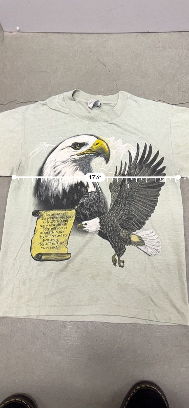 Vintage × basketcase gallery Vintage Single Stitch Declaration Eagle USA tee Size US S / EU 44-46 / 1 - 3 Thumbnail
