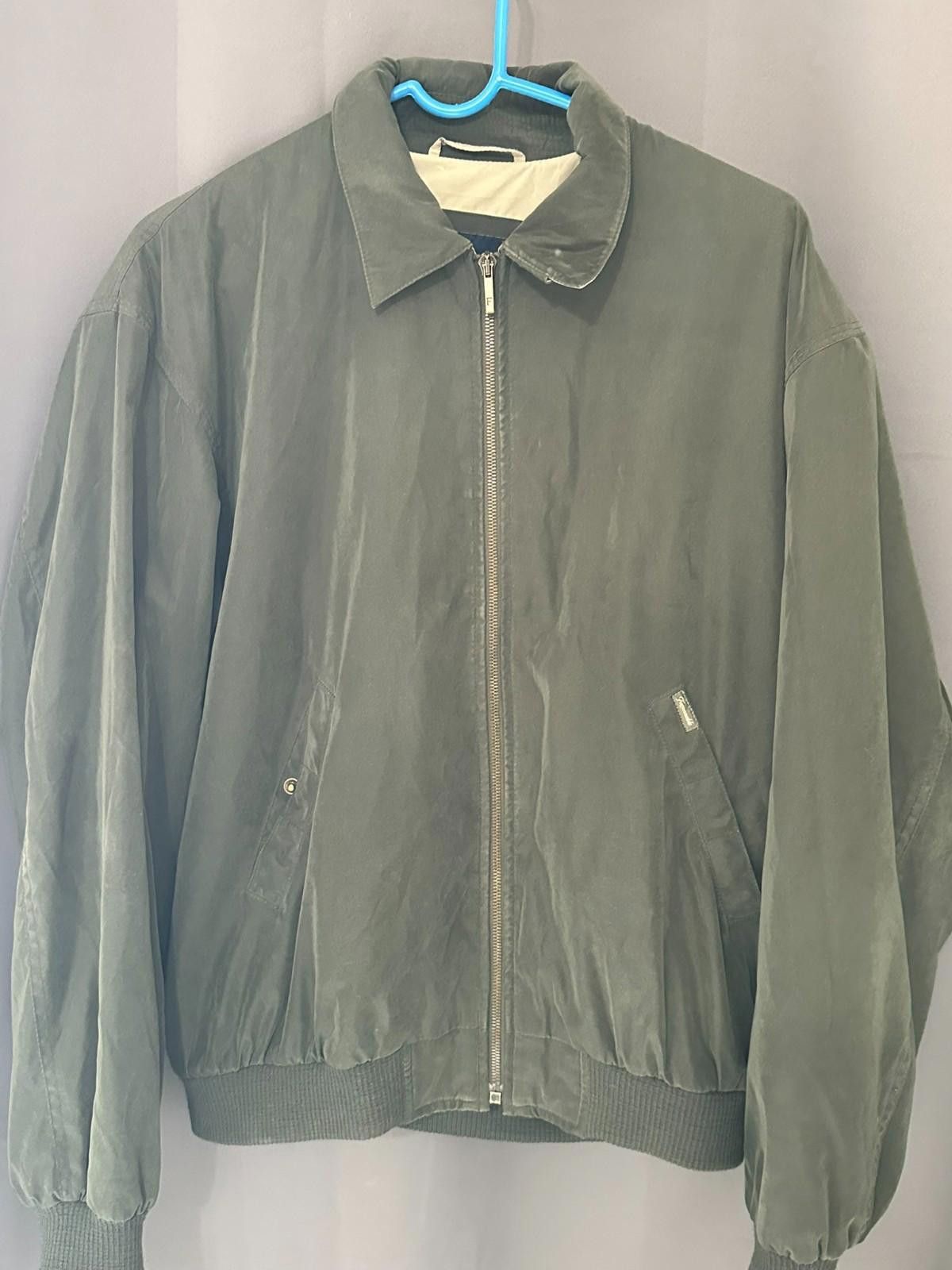 Faconnable Façonnable Bomber Jacket S | Olive Green | French Design Size US S / EU 44-46 / 1 - 3 Thumbnail