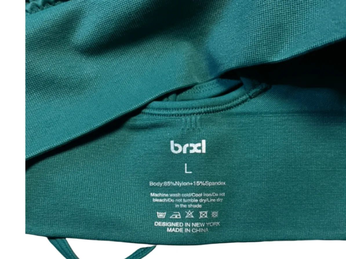Other Brxl Womens Sports Bra L Green Athletic NWT Size L / US 10 / IT 46 - 3 Thumbnail