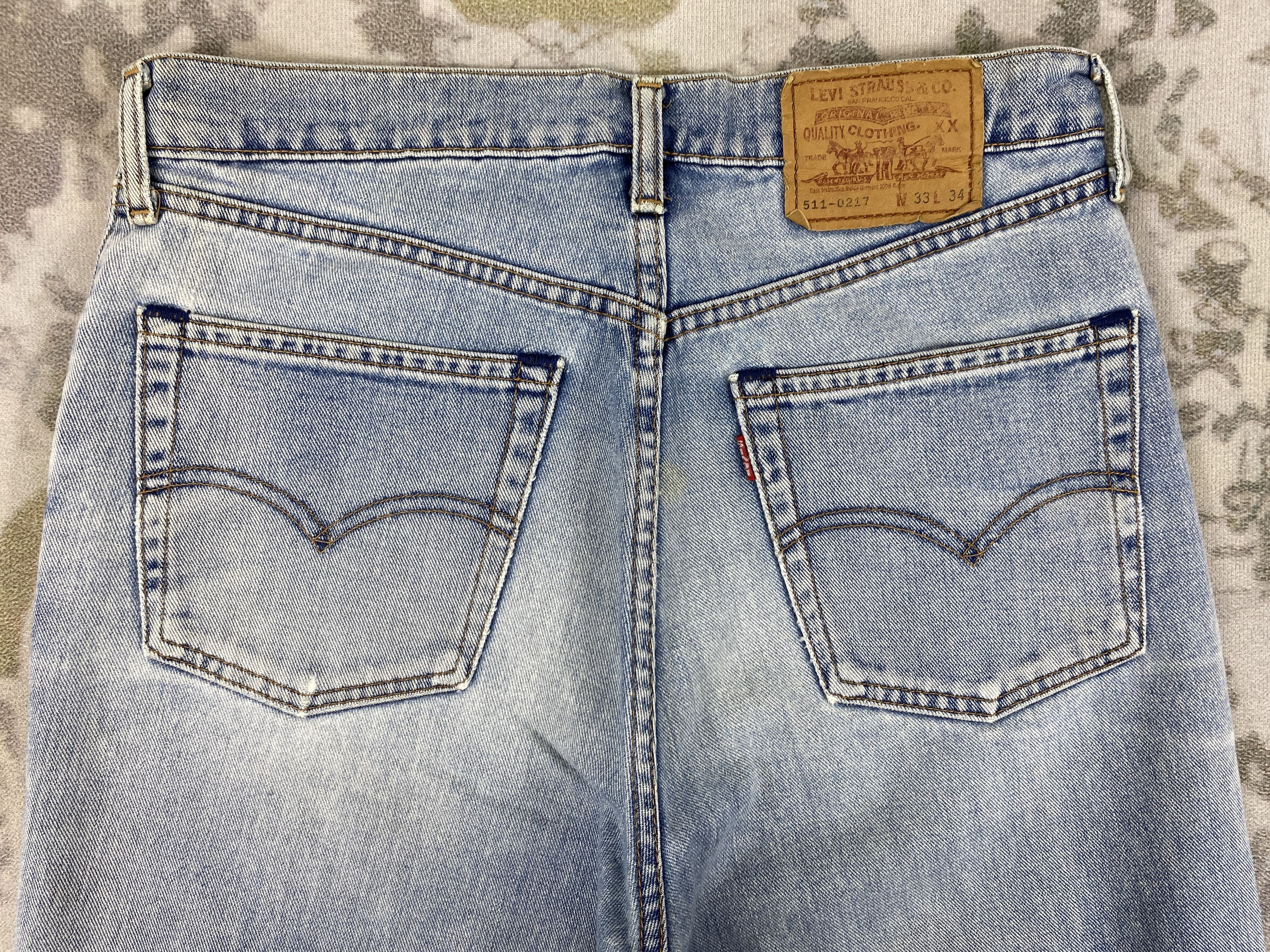 Levi's Distressed Blue Vintage Levi's 511 Jeans 31x25.5 - JN3686 Size US 31 - 4 Thumbnail