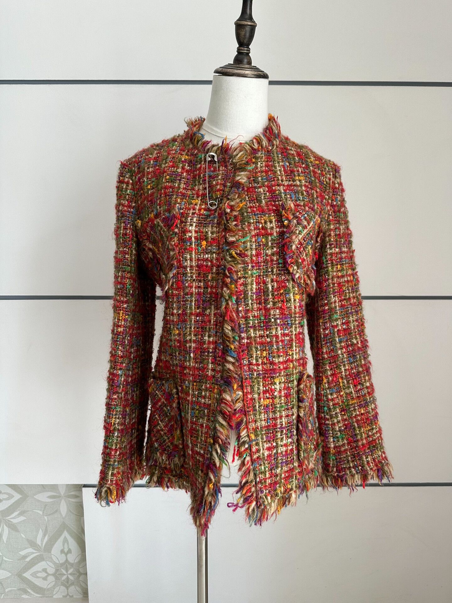 Junya Watanabe Junya Watanabe Colorful Tweed Jacket Size S / US 4 / IT 40 - 1 Thumbnail
