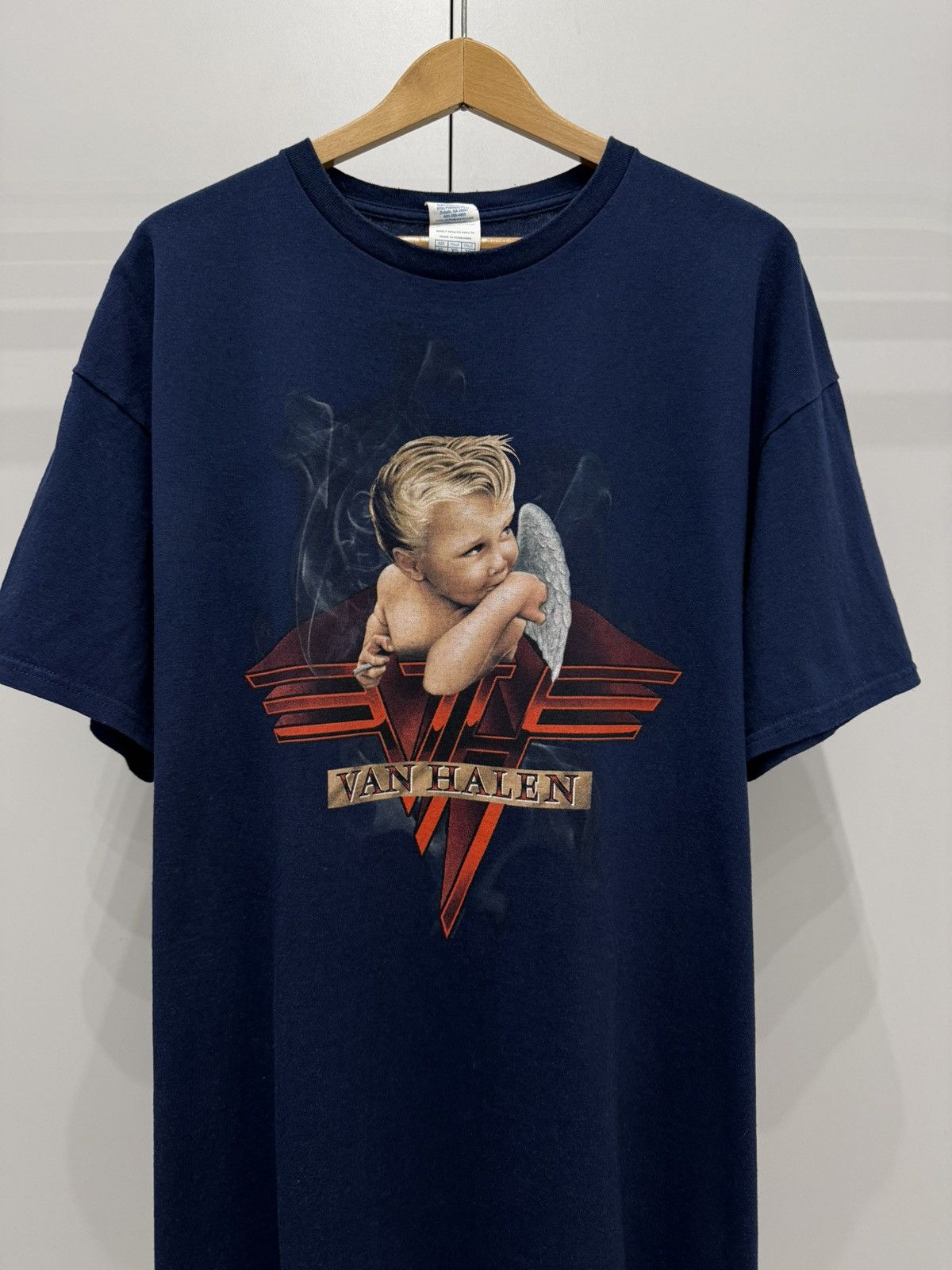 Band Tees Vintage Van Halen 1984 Album Smoking Baby Logo Band Tee Size US XL / EU 56 / 4 - 2 Thumbnail