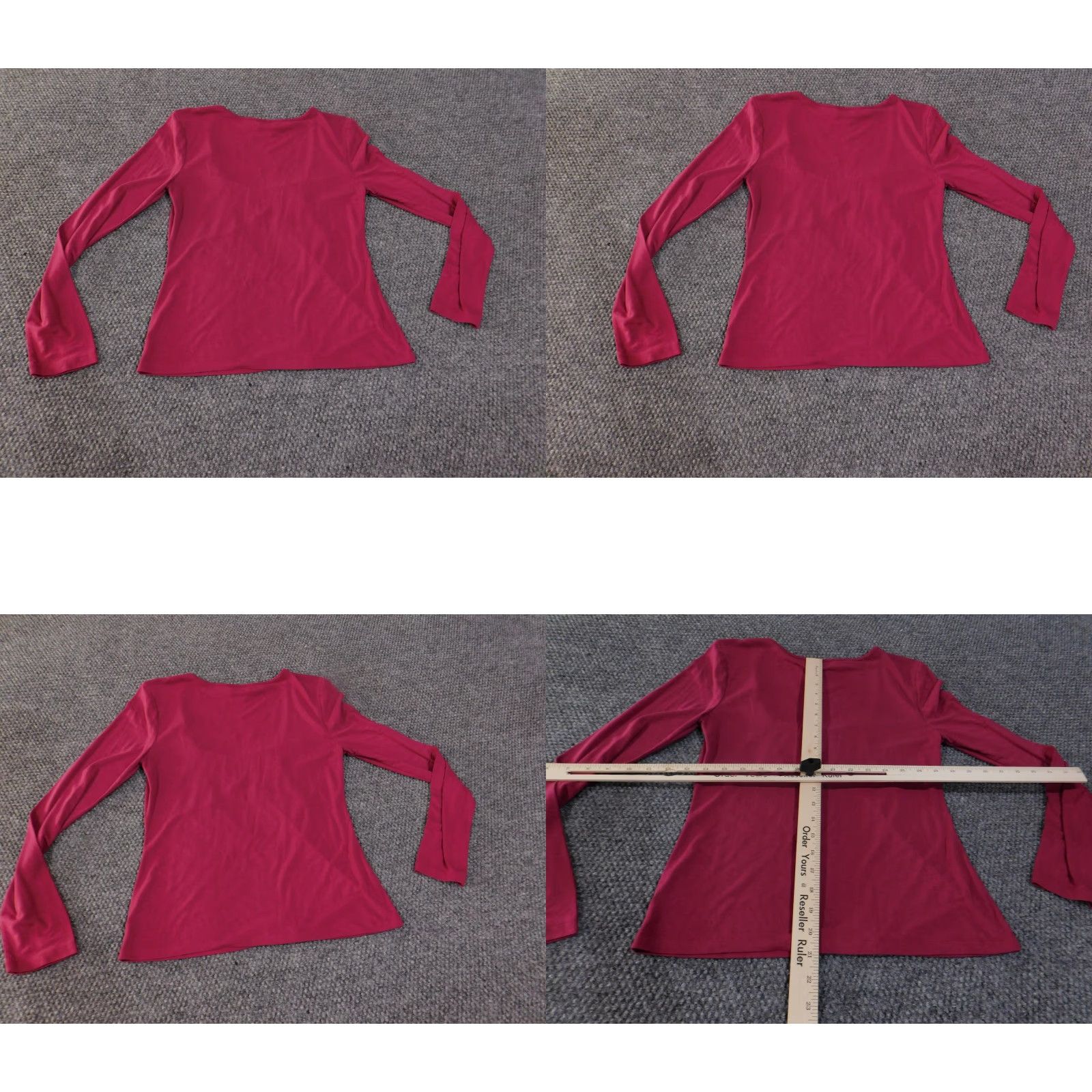 Loft **Loft Women's Red Long Sleeve Scoop Neck Stretch Top Small** User: **Loft Women's Small Red Long Sleeve Scoop Neck Stretch Top** Size S / US 4 / IT 40 - 8 Thumbnail