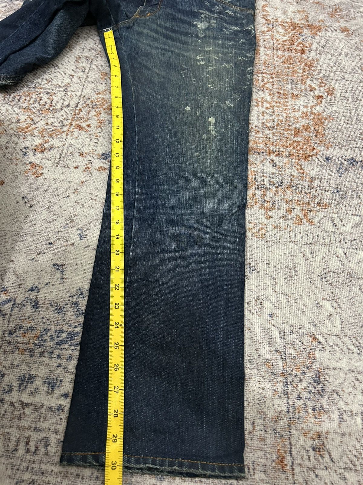 Dolce & Gabbana Dolce & Gabana Buckle Back Distressed Paint Denim Size US 34 / EU 50 - 23 Thumbnail