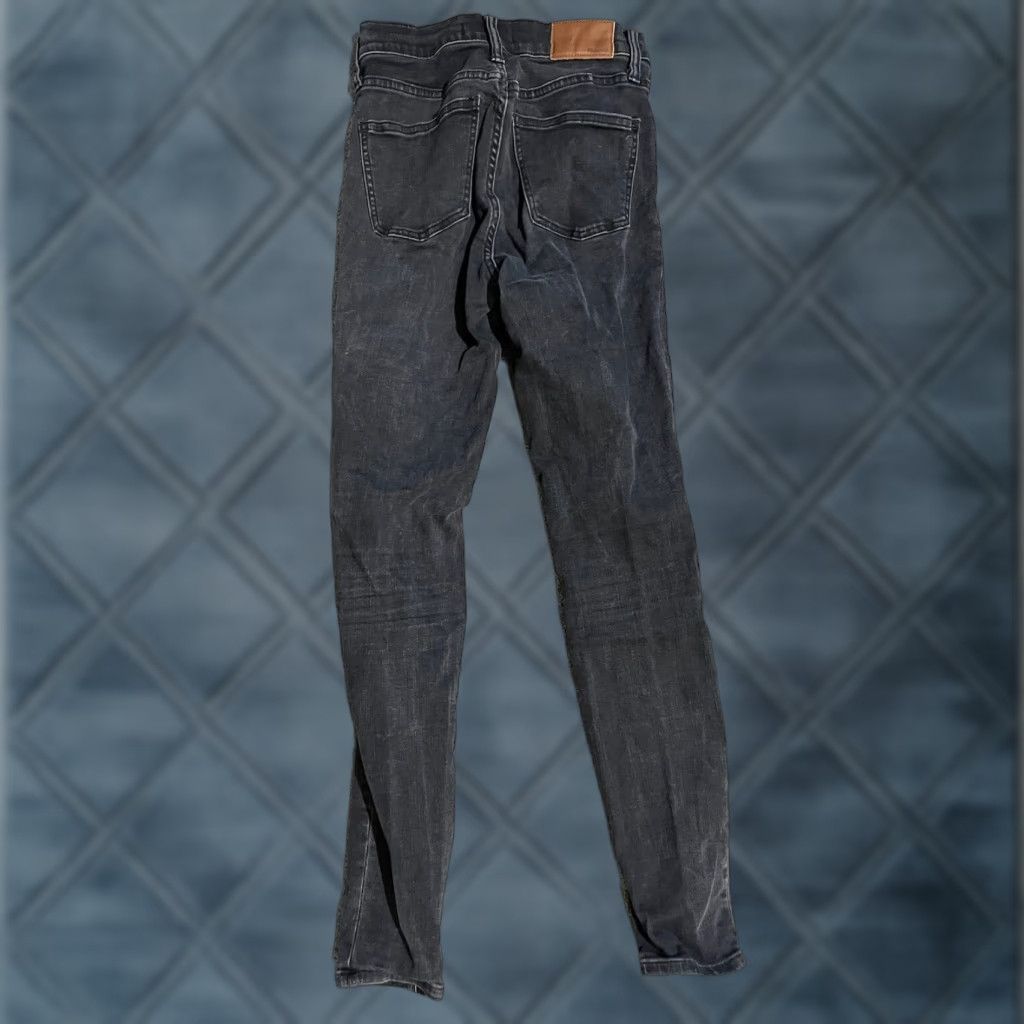 Madewell Madewell Womens 9" High Rise Skinny Slim Jeans Black Stretch Dark Wash Denim 26 Size 26" / US 2 / IT 38 - 1 Thumbnail