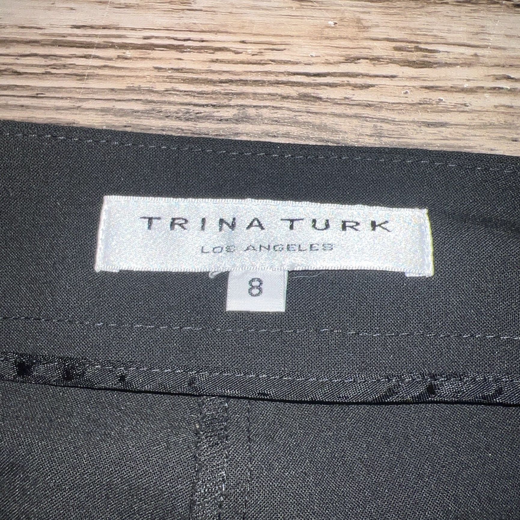 Trina Turk Trina Turk Los Angeles Black Dress Pants Womens Size 8 32” Inseam Size 30" / US 8 / IT 44 - 5 Thumbnail