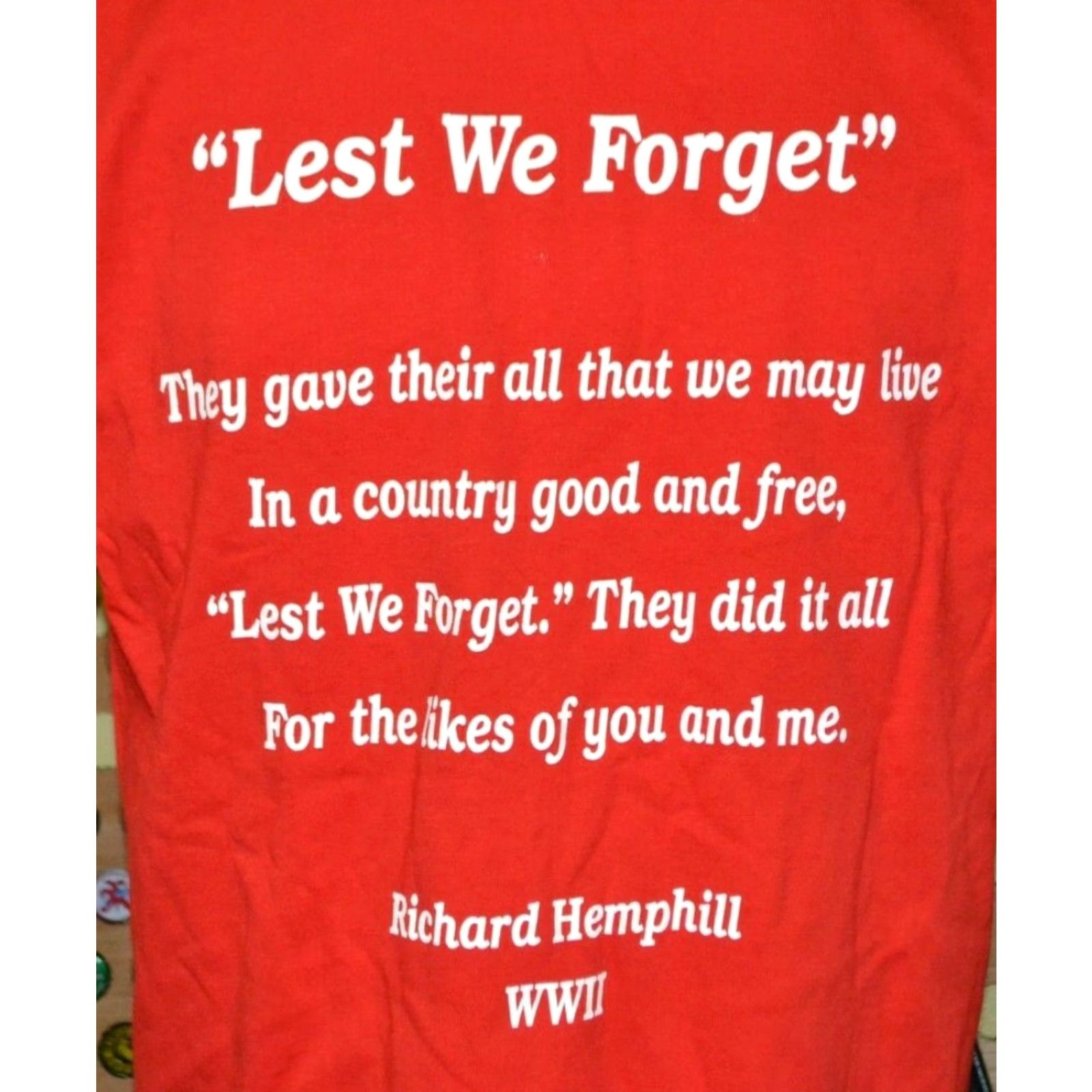 ESPIRIT VINTAGE Bayside T Shirt Spirit Of America USA Veterans Red Short Sleeve Large Mens L Shirt Graphic Tee 100% Cotton Boy s? Size US L / EU 52-54 / 3 - 3 Thumbnail