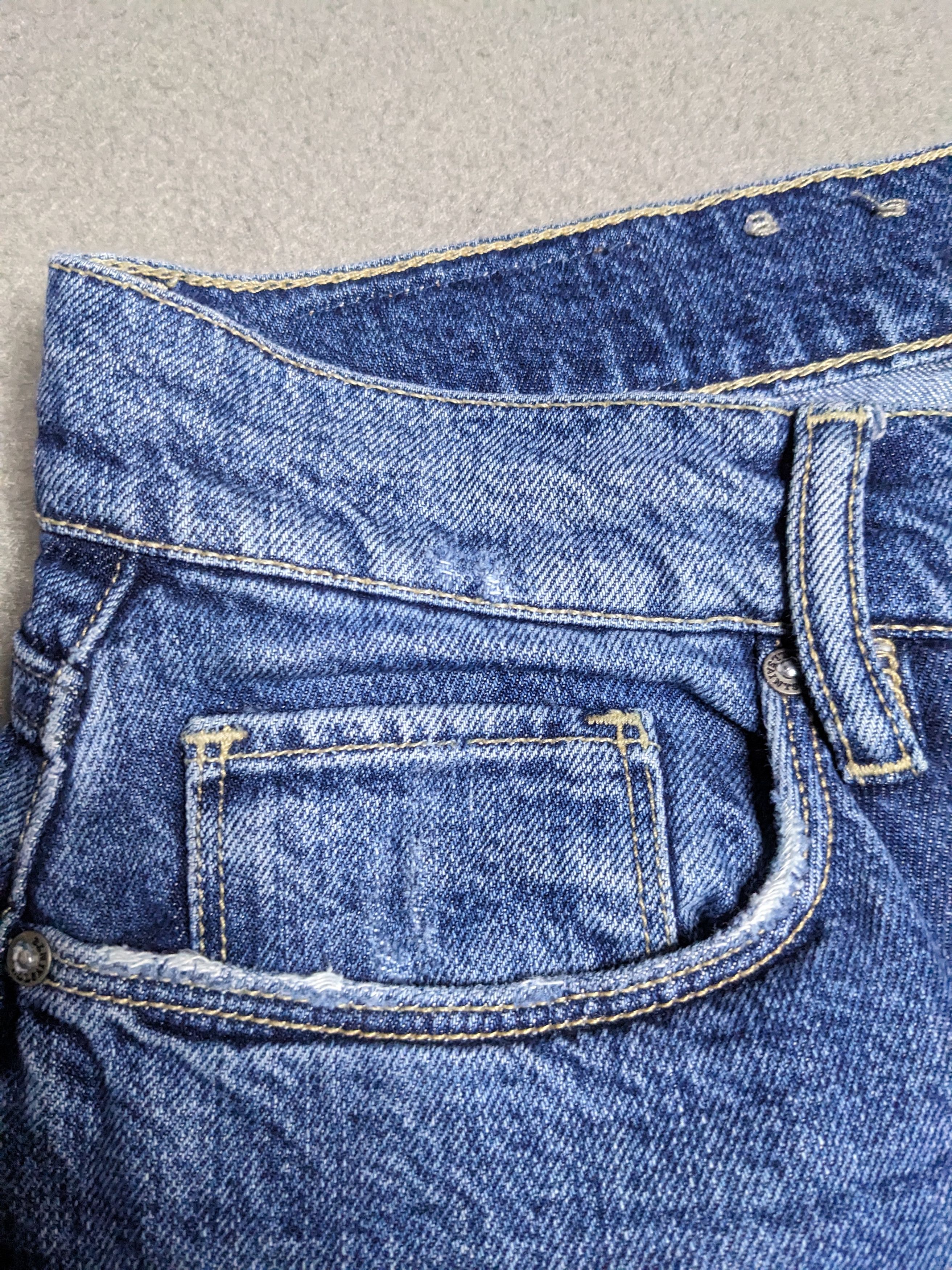 Allsaints All Saints Amy Girlfriend Jeans 33x28 Distressed Straight Size 33" - 6 Thumbnail