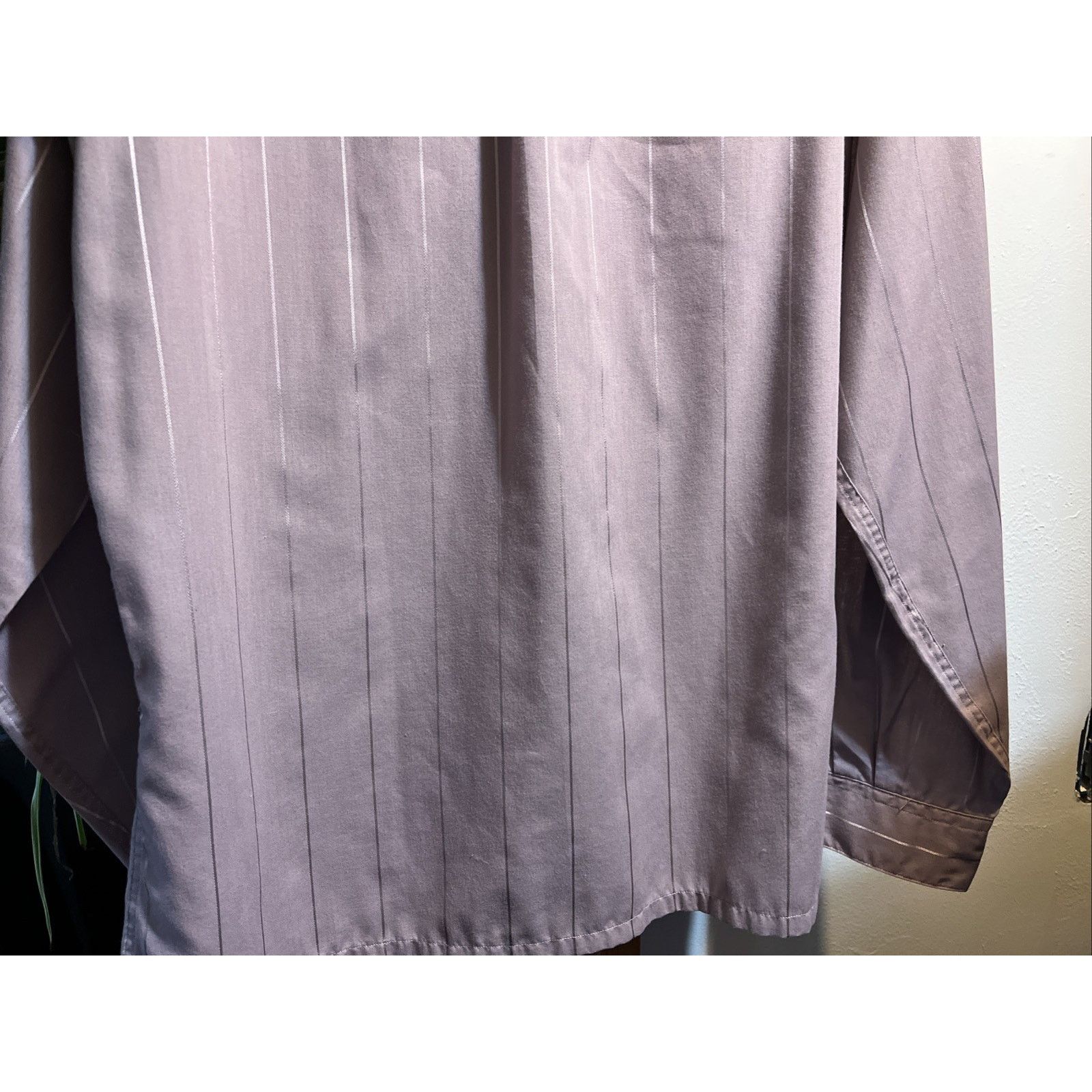 John Henry John Henry Vintage Button Shirt Men's 17 34-35 Purple Stripe Size US XL / EU 56 / 4 - 9 Thumbnail