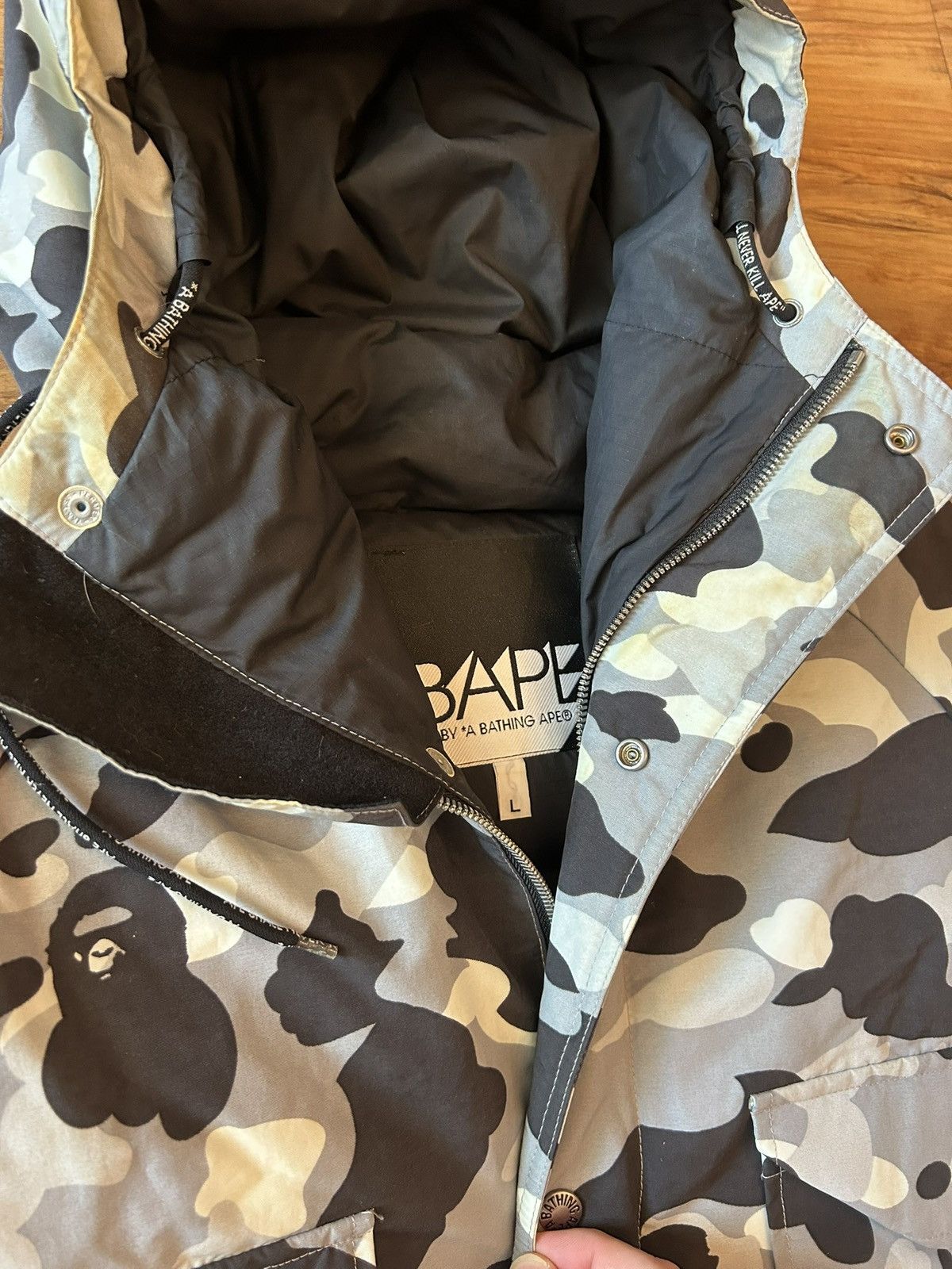 Bape OG Bape Snow Camo Snowboard Jacket Size US L / EU 52-54 / 3 - 10 Thumbnail
