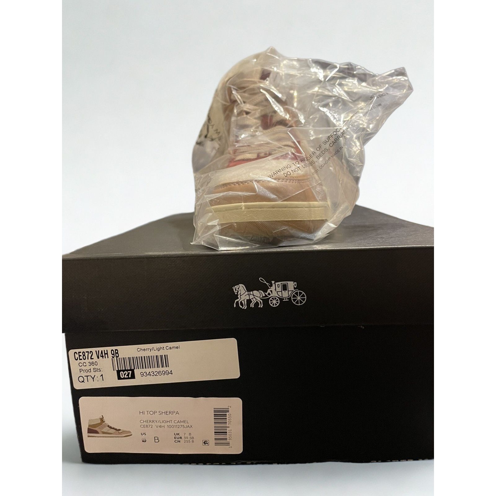 Coach Coach CE872 Hi Top Sherpa Sneakers Suede Women’s 10B Size US 10 / IT 40 - 8 Thumbnail