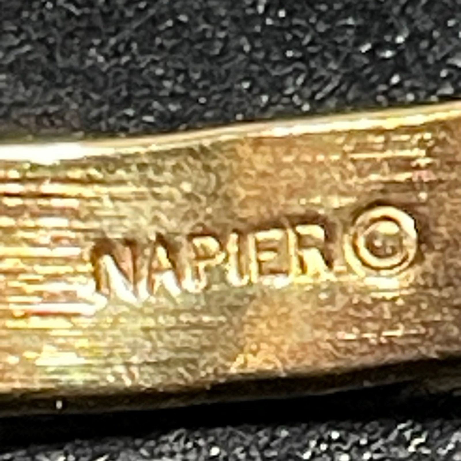 Other Napier Dainty Bracelet Cuff Gold Tone Signed Adjustable Size ONE SIZE - 4 Thumbnail