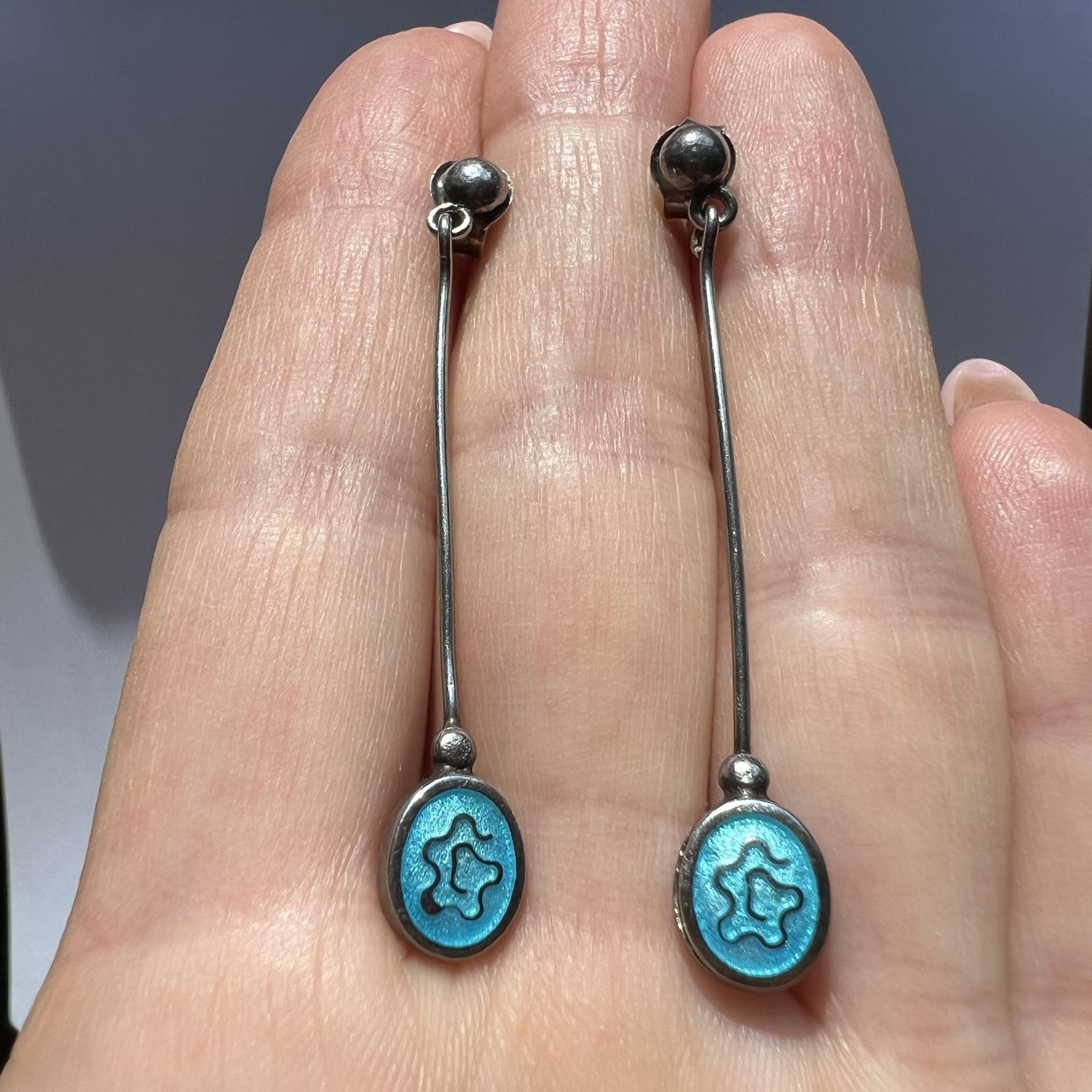 Vintage Vintage Jewelry Sterling Silver 925 Women's Stud Earrings Size ONE SIZE - 6 Thumbnail
