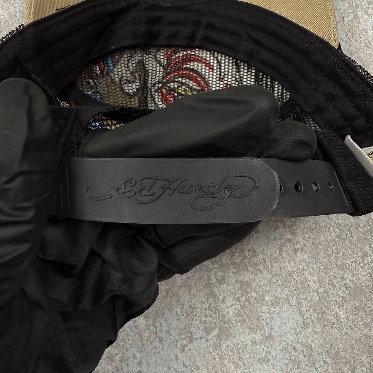 Ed Hardy Ed Hardy Bulldog Smoking Vintage Cap Size ONE SIZE - 4 Thumbnail