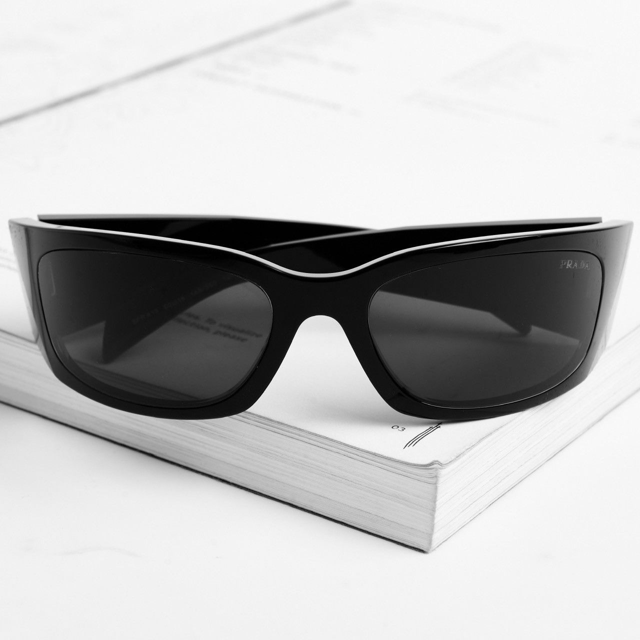 Prada PRADA 0PR A19S 1AB5S0 SUNGLASSES Size ONE SIZE - 6 Thumbnail