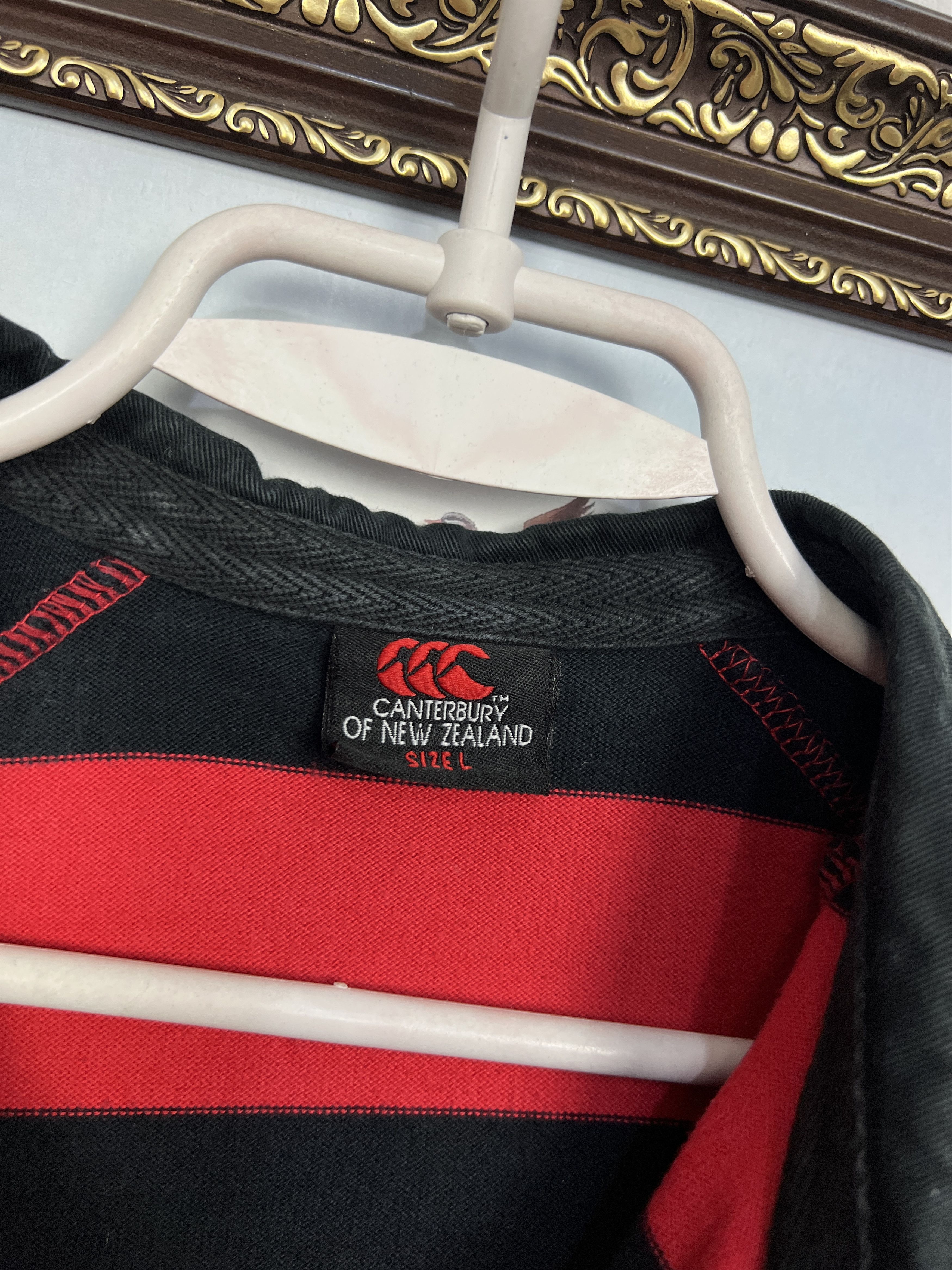 Canterbury of New Zealand Vintage 90's Haywards Heath Match Worn Rugby Jersey Trikot Size US L / EU 52-54 / 3 - 4 Thumbnail