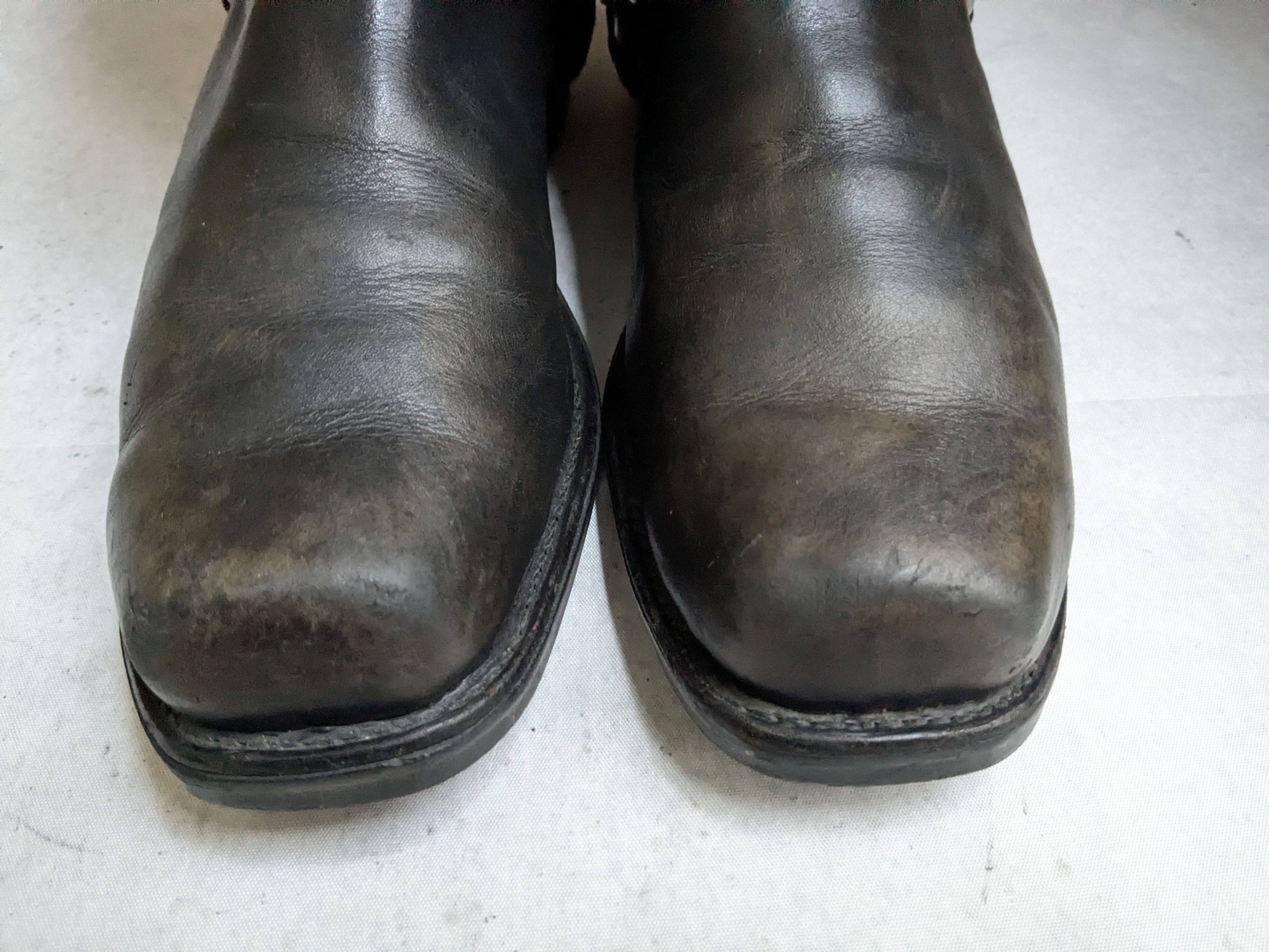 Genuine Leather Tony Lama Harness Boots Black Leather 11.5 Motorcycle Biker Size US 11.5 / EU 44-45 - 5 Thumbnail