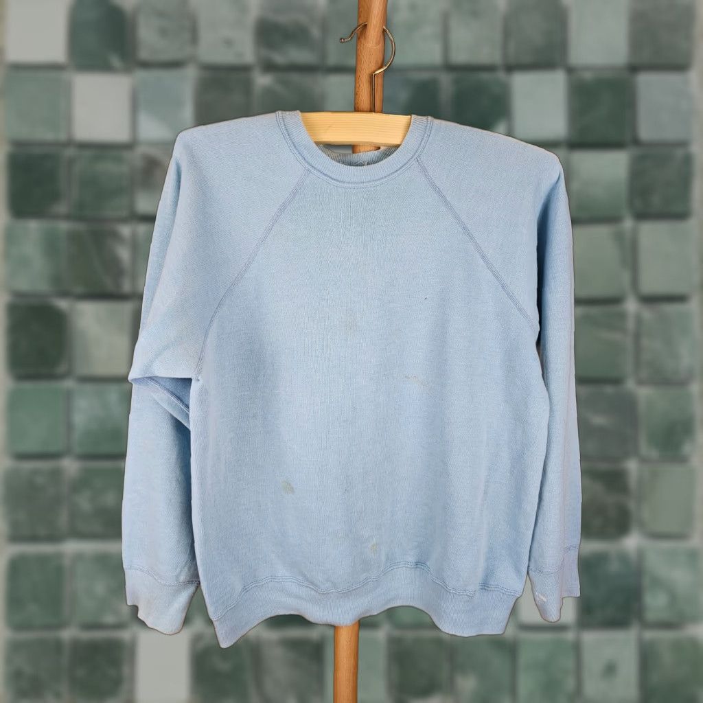 Champion VINTAGE CHAMPION BLUE BAR SKY BLUE SWEATSHIRT SZ LARGE SHIRT Mens Size US M / EU 48-50 / 2 - 1 Thumbnail