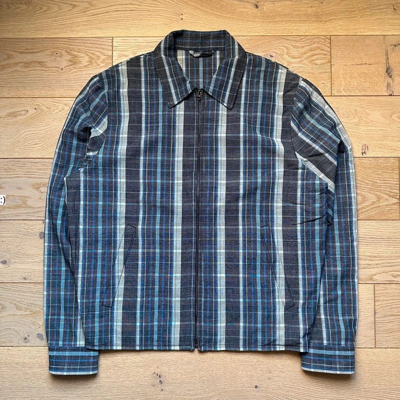 Acne Studios Acne Studios jacket light bomber Malcom Navy Check SS16 Size US M / EU 48-50 / 2 - 1 Thumbnail