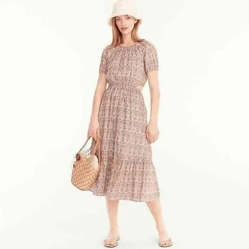 J.Crew J Crew Side Cutout Dress Liberty Giorgia Duke Womens 0 Size XS / US 0-2 / IT 36-38 - 11 Thumbnail