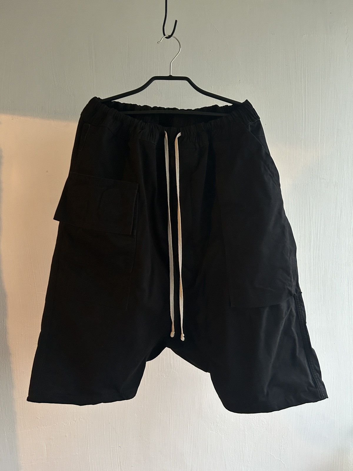 Pre-owned Rick Owens X Rick Owens Drkshdw Rick Owens Fw16 Drop Crotch Shorts