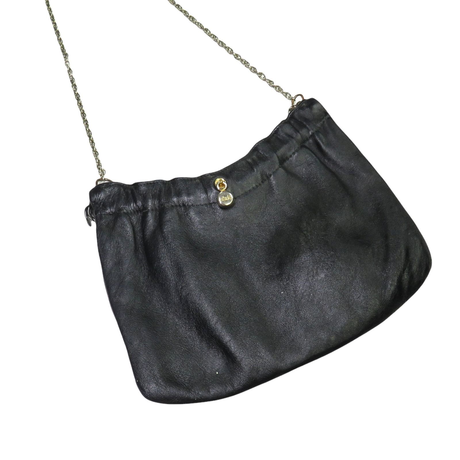 Vintage Andé 1980s Vintage Black Leather Retro Crossbody Bag Grailed