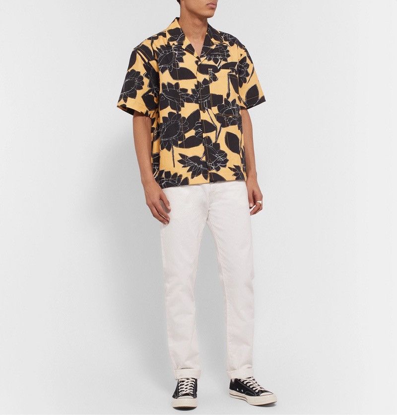 Jacquemus Jacquemus - Jean Camp Collar Printed Blended Shirt Size US S / EU 44-46 / 1 - 2 Thumbnail