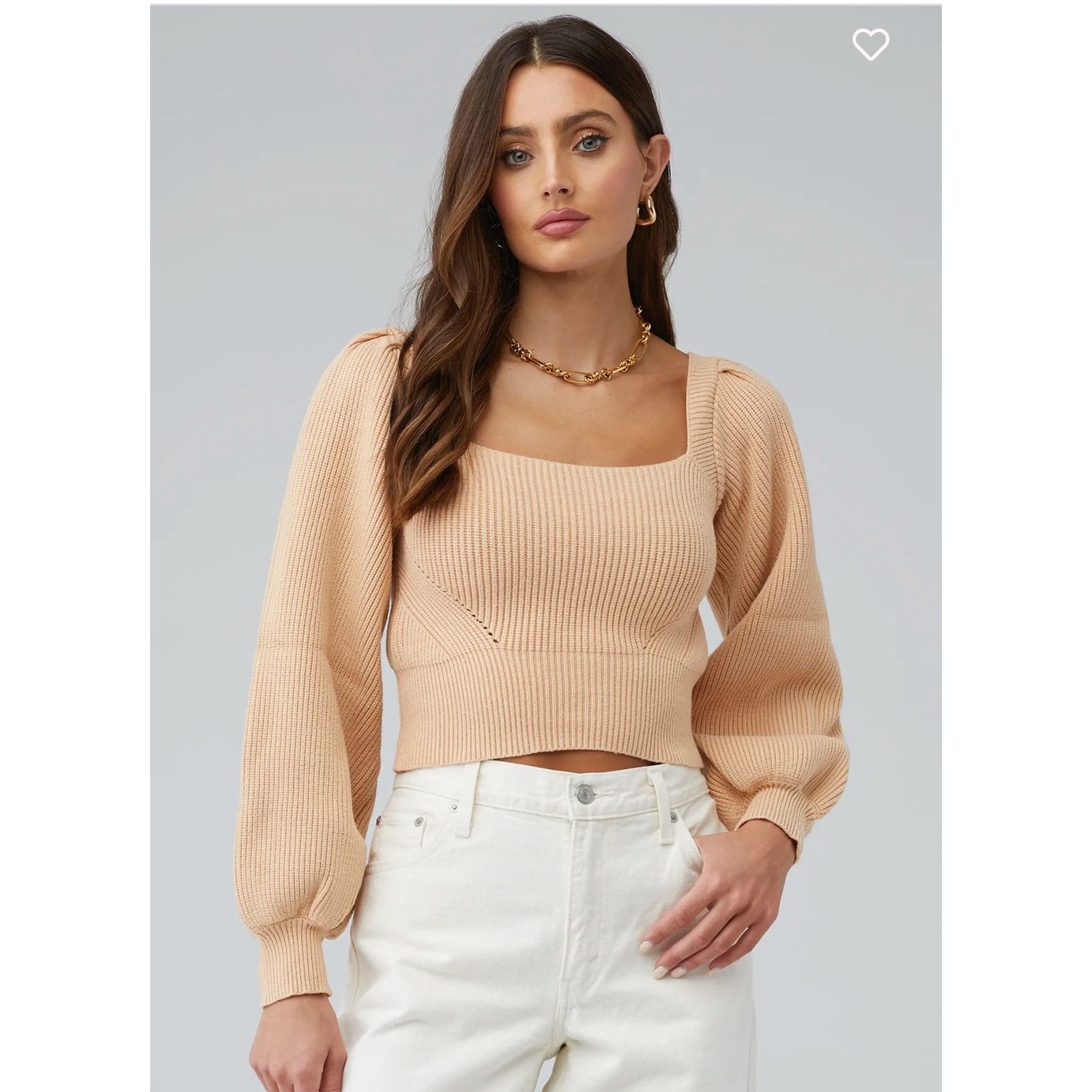 MINKPINK Minkpink Kalgan Knit Top, Caramel, Size: M, NWT Size M / US 6-8 / IT 42-44 - 2 Thumbnail