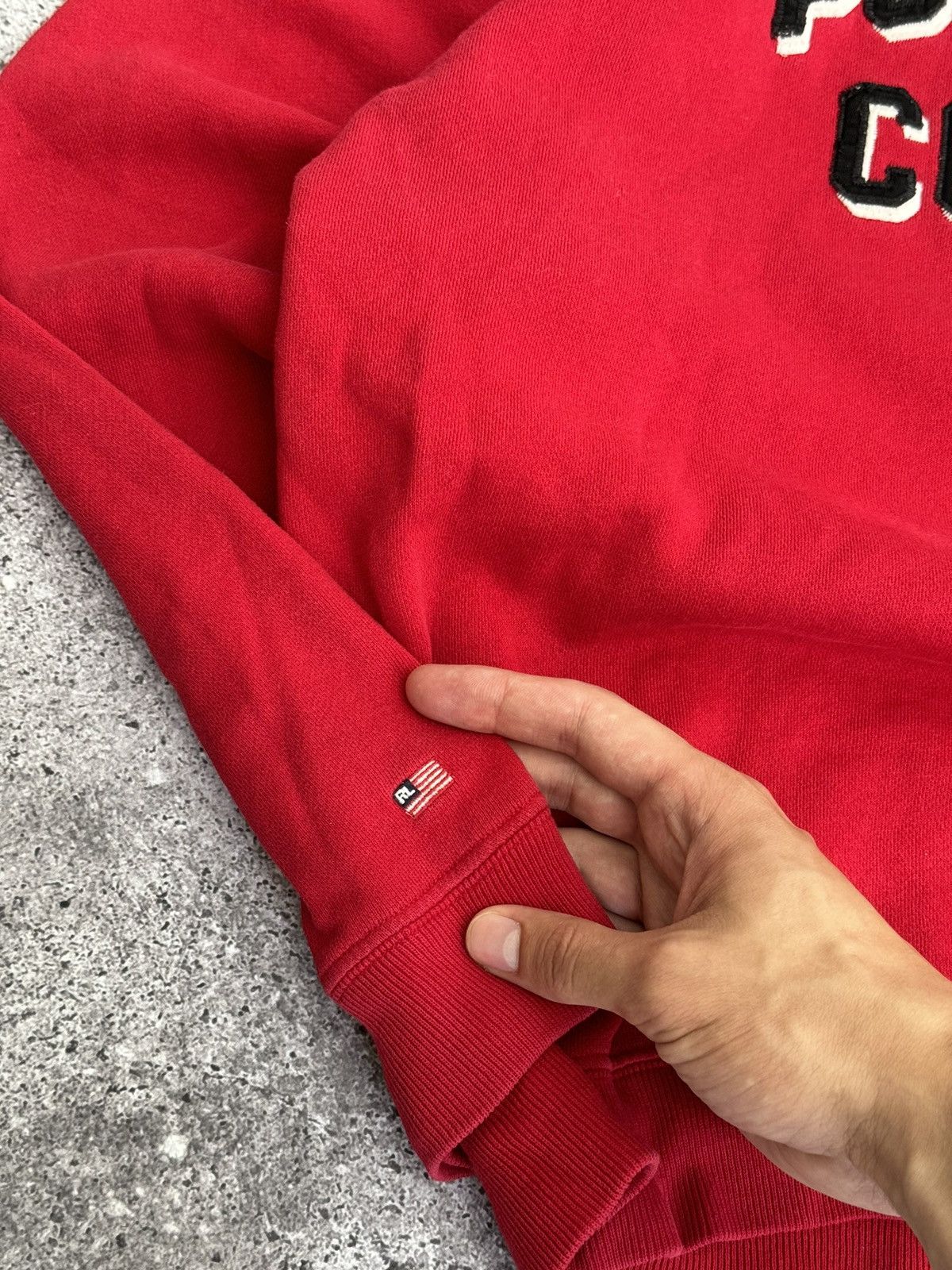 Polo Ralph Lauren × Vintage Vintage Polo Ralph Lauren jeans big logo faded sweatshirt Size US L / EU 52-54 / 3 - 6 Thumbnail