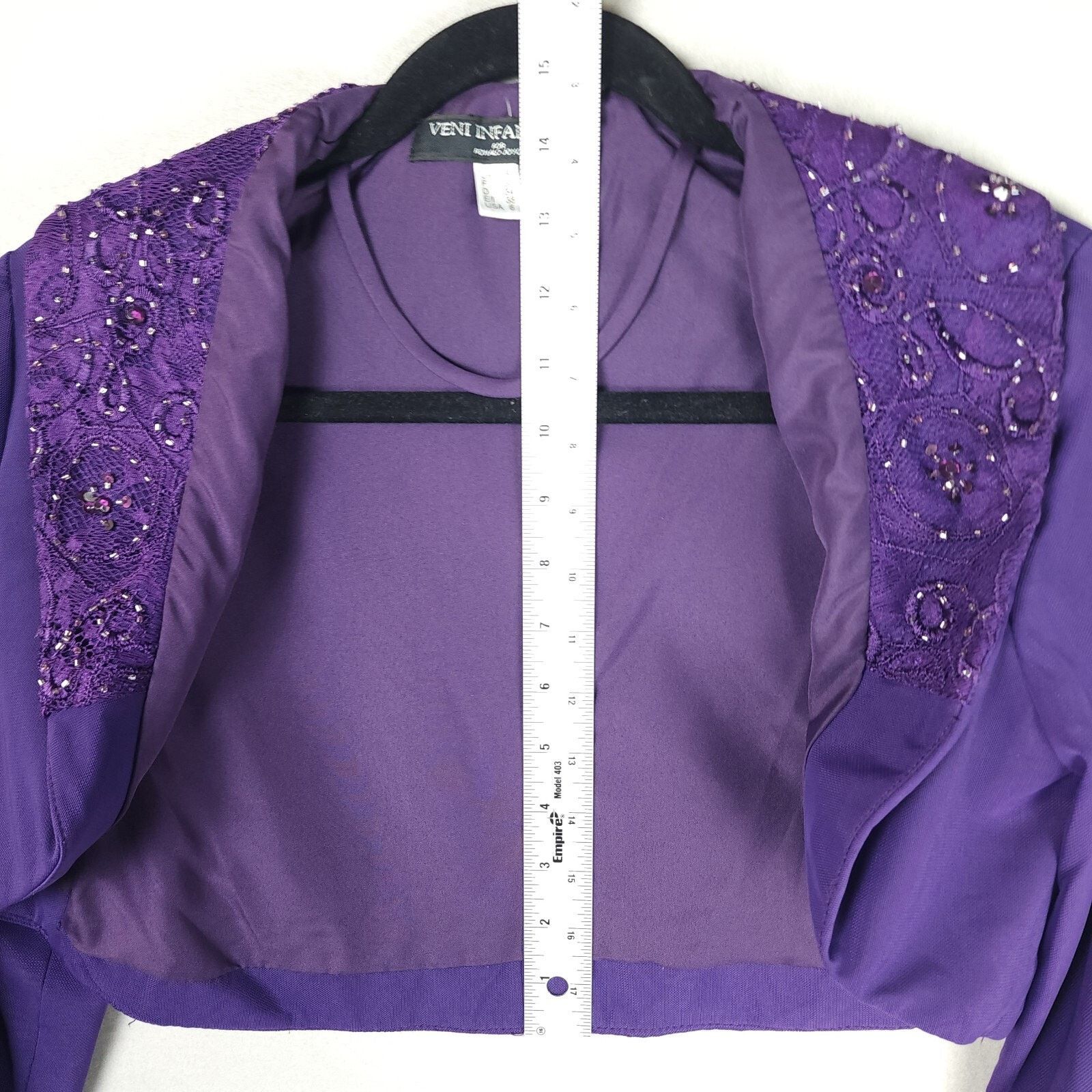 Other Veni Infantino for Ronalo Joyce Evening Dress w/Jacket Sz 6 Size M / US 6-8 / IT 42-44 - 8 Thumbnail