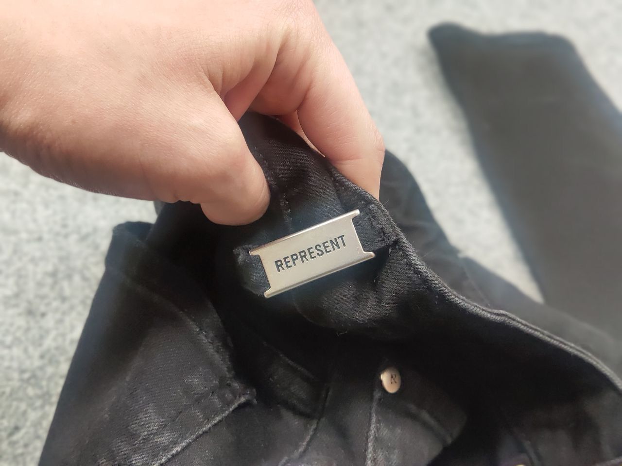 Represent Clo. Represent Destroyer Denim Black Fabric Faded Slim Fit Jeans Size US 29 - 12 Thumbnail