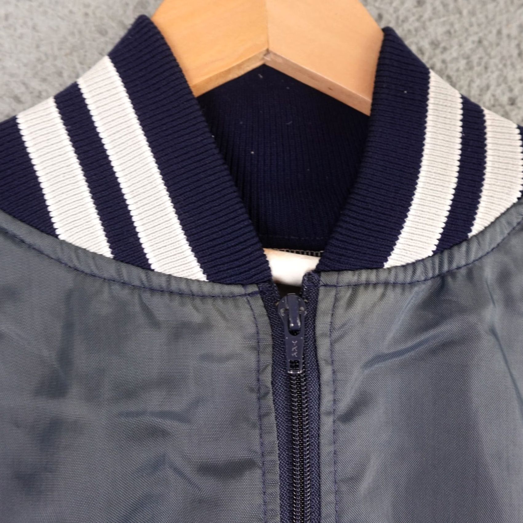 Vintage VINTAGE Honigs Blue Satin Bomber Jacket Mens L 1/2 Zip NYLON Satin 90s Bomber Jacket Mens Blue Satin 90s Size US L / EU 52-54 / 3 - 7 Thumbnail
