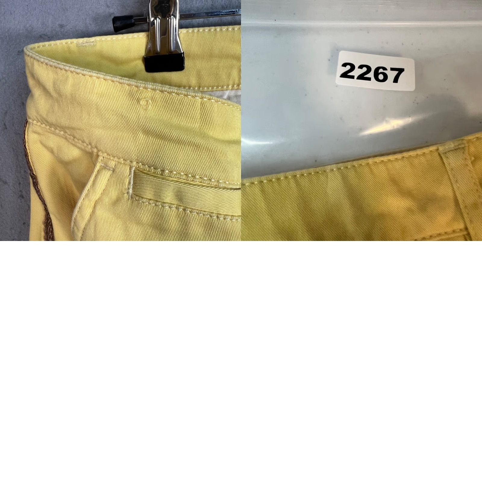 Ralph Lauren Lauren Ralph Lauren Womens Shorts Yellow Twill 2 Casual Walking Chino Inseam 9 in Adult Womens 2 Yellow Twill Shorts with Star & Chevron Patch Size 26" / US 2 / IT 38 - 9 Thumbnail