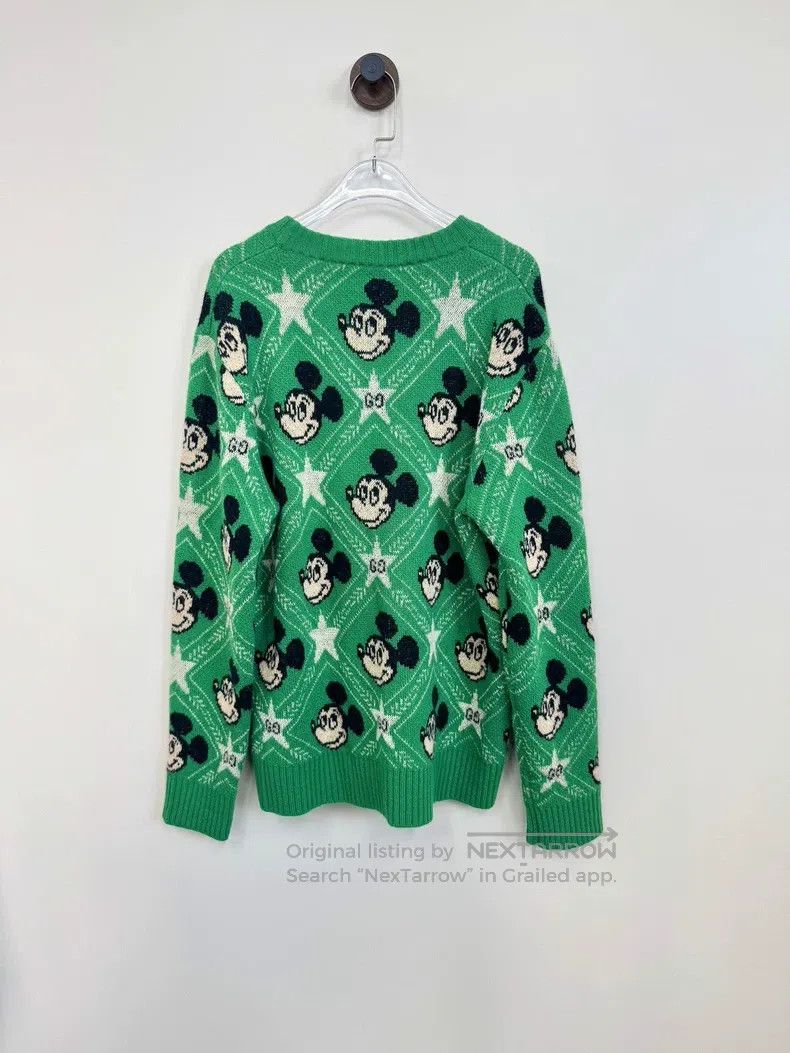 Gucci Gucci Disney Green Mickey Knitted Sweater Size US S / EU 44-46 / 1 - 2 Thumbnail