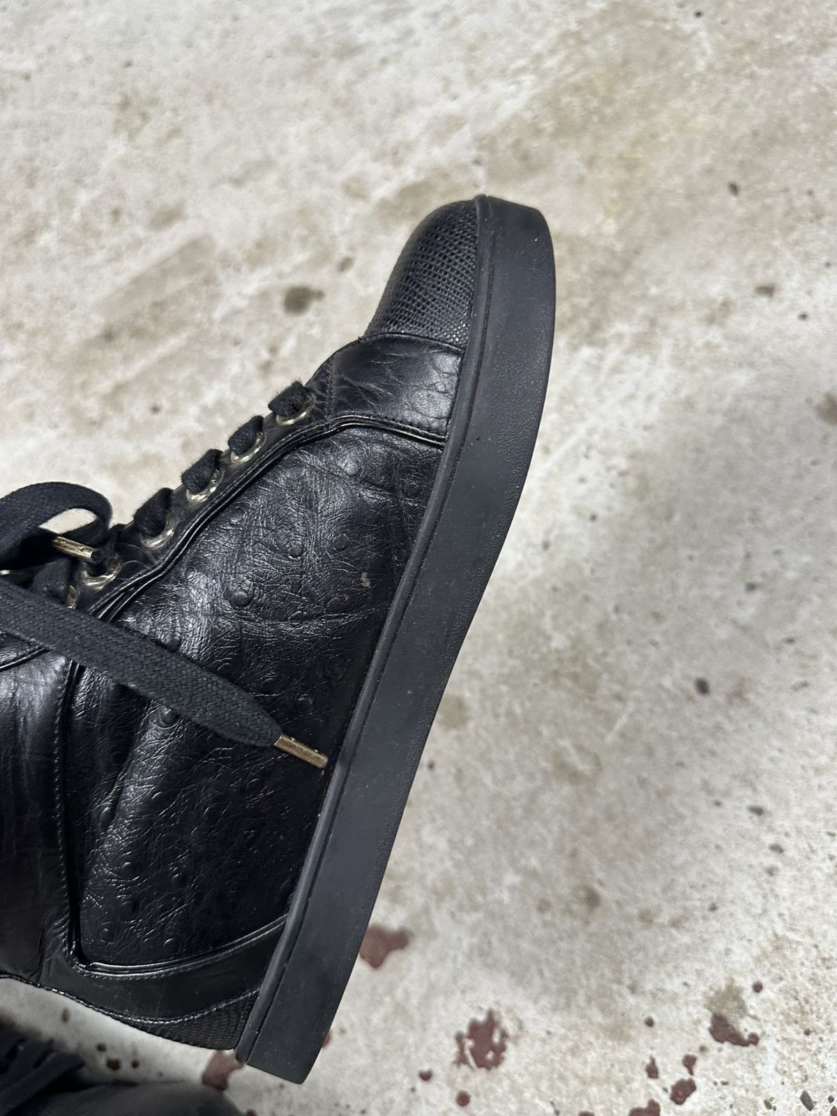 Just Cavalli Vintage Y2K Just Cavalli High Top Sneakers Leather Gold Size US 5 / IT 35 - 7 Thumbnail