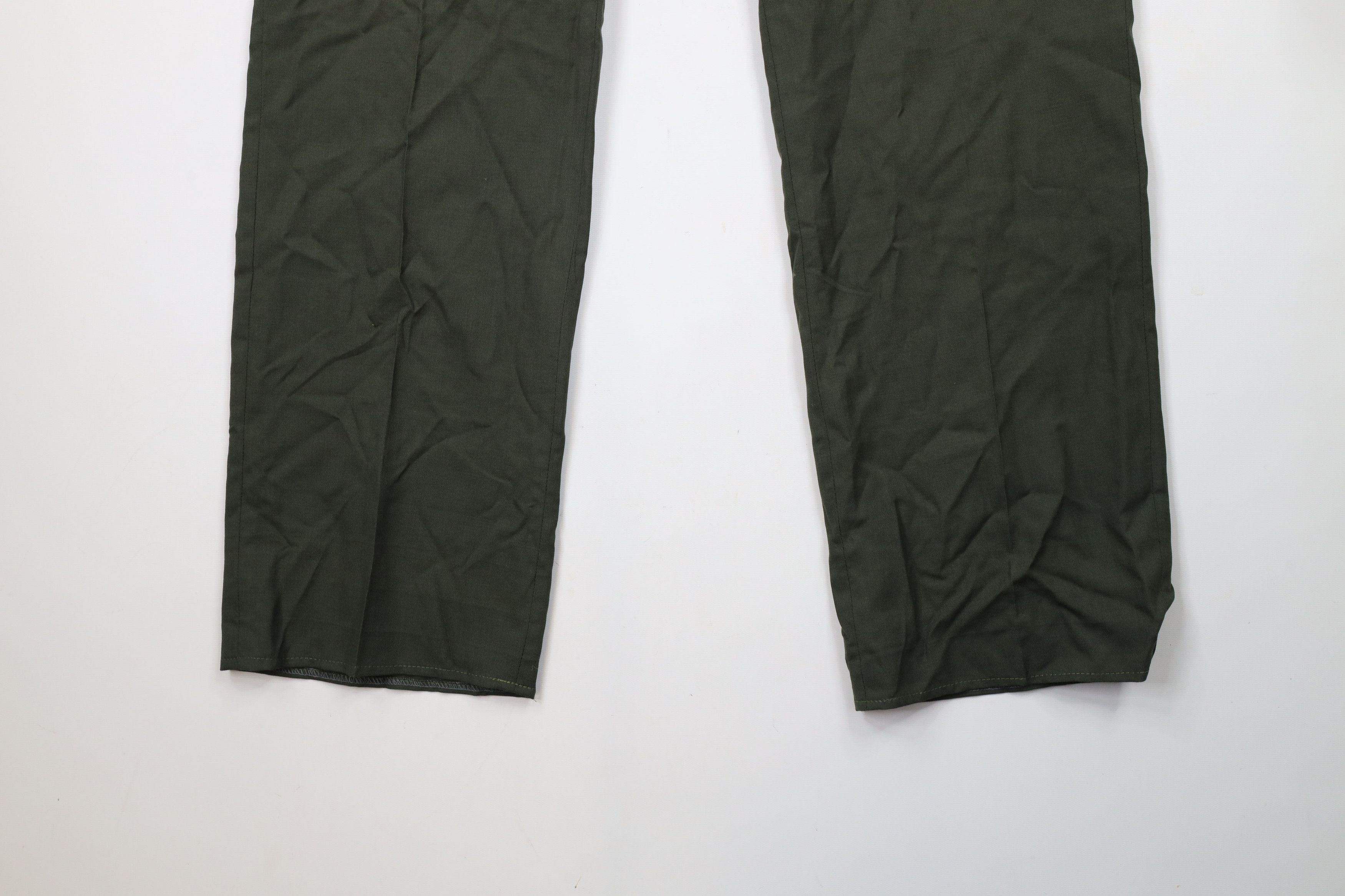 Vintage Vintage 70s Streetwear Wide Leg Chino Pants Green USA Size US 38 / EU 54 - 4 Thumbnail