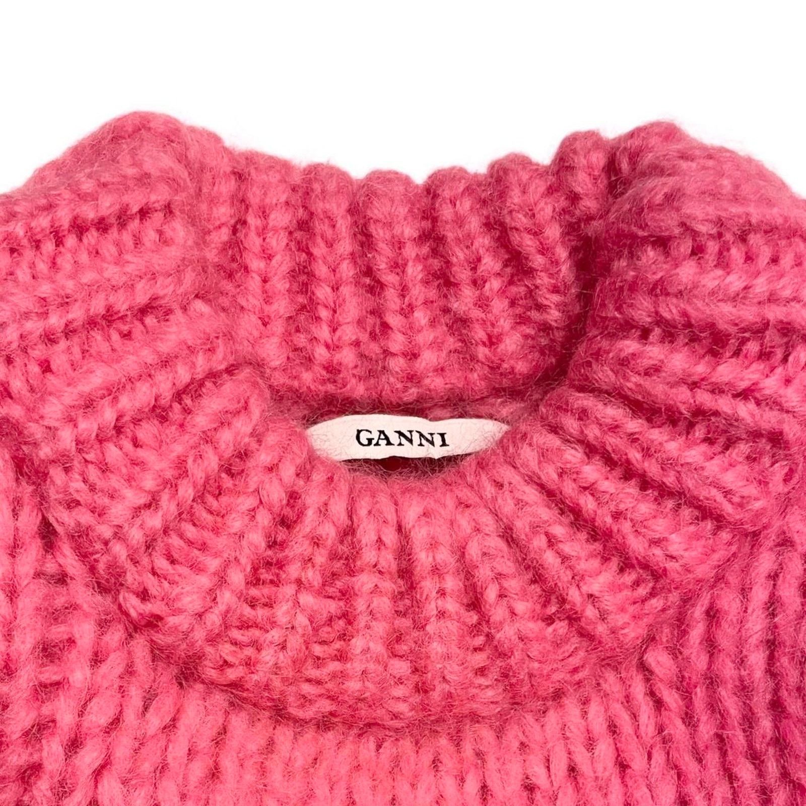 Ganni Ganni Julliard Mohair sweater in hot pink Size S Size S / US 4 / IT 40 - 5 Thumbnail