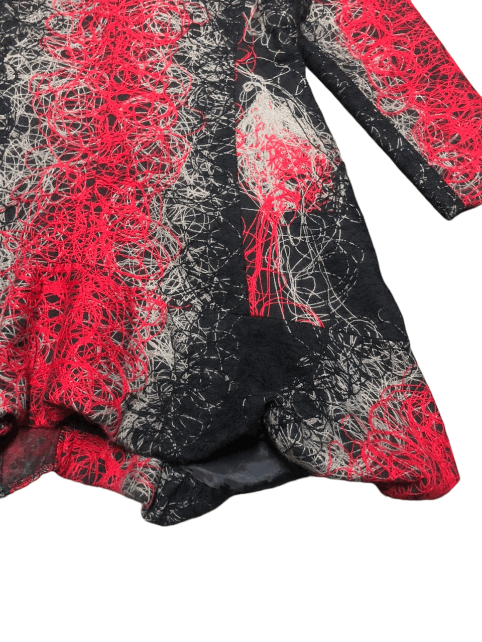 Desigual × If Six Was Nine × Japanese Brand Rare💥 Desigual Black Red Embroidered Coat Jacket Size S / US 4 / IT 40 - 11 Thumbnail