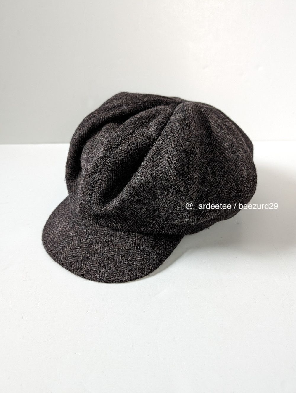 Archivio J.M. Ribot *NEW* ENGLISH VINTAGE WOOL LEATHER BRIM HAT Size ONE SIZE - 1 Thumbnail